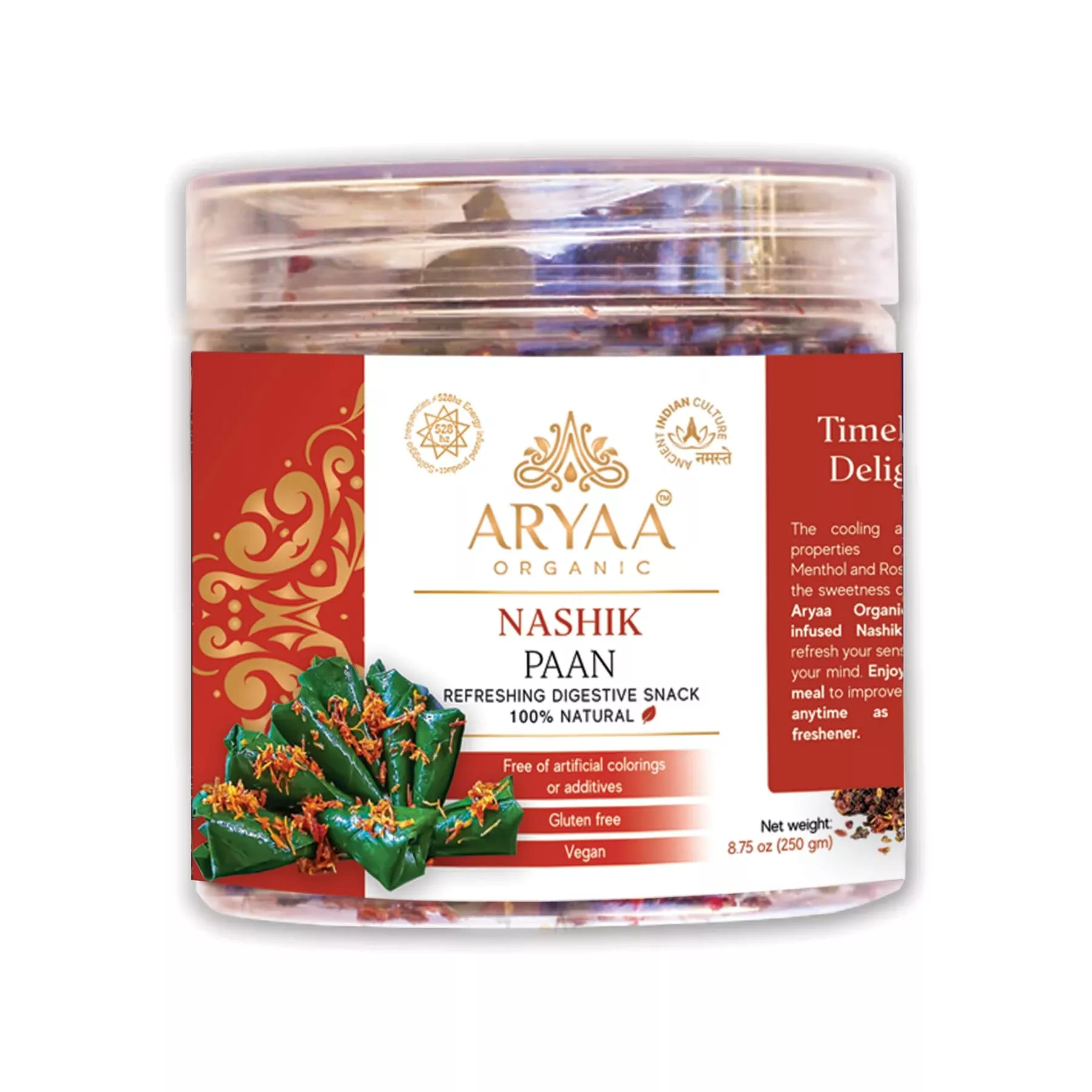 aryaa-organic-nashik-paan-8-75oz-250gm-herbal-tea-digestive-snack Aryaa Organic Nashik Paan 8.75Oz (250Gm) Herbal Tea & Digestive Snack