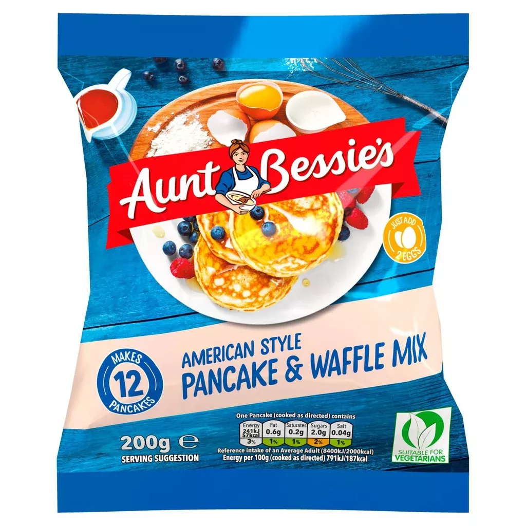 aunt-bessie-american-pancake-waffle-mix-200g Aunt Bessie American Pancake & Waffle Mix 200g