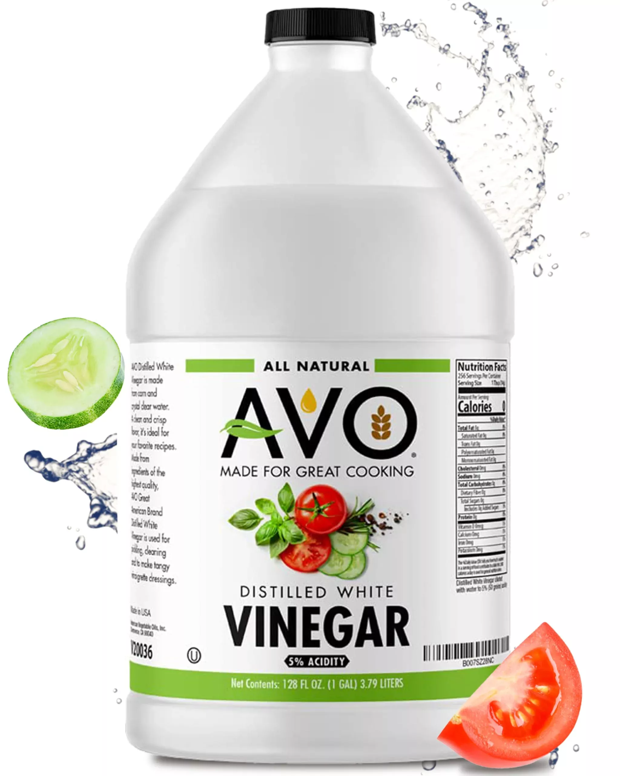 avo-1-gallon-128-oz-pure-natural-distilled-white-vinegar-5-acidity Avo 1 Gallon (128 Oz) Pure Natural Distilled White Vinegar - 5% Acidity