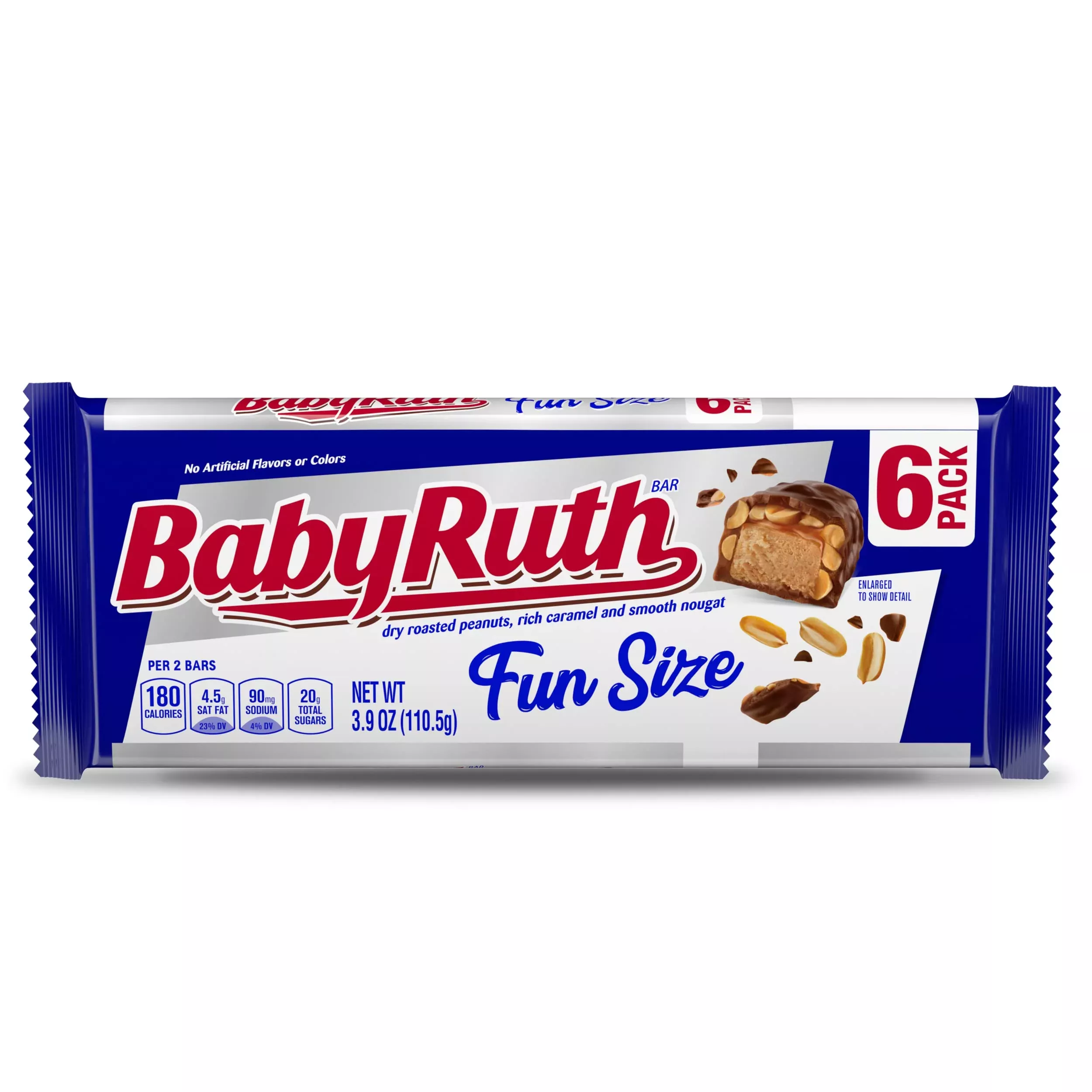 baby-ruth-chocolatey-peanut-caramel-nougat-fun-size-individually-wrapped-candy-b Baby Ruth Chocolatey, Peanut, Caramel, Nougat, Fun Size Individually Wrapped Candy Bars, Great Valentine'S Day Gifts For Kids, 3.9 Oz Each