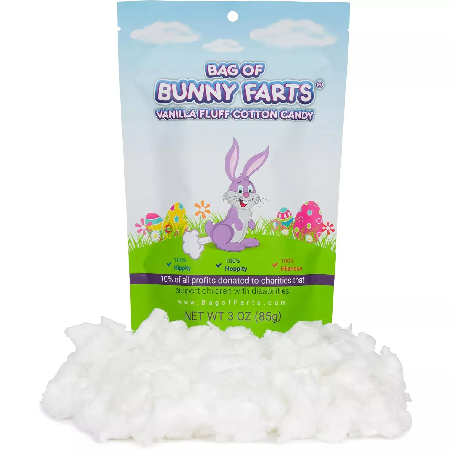 bag-bunny-farts-vanilla-cotton-candy-funny-easter-basket-stuffer-all-ages-unique Bag Of Bunny Farts Vanilla Cotton Candy Funny Easter Basket Stuffer For All Ages Unique Birthday For Friends, Mom, Dad, Girl, Boy Gag Gift, 3 Ounces / 1 Pack