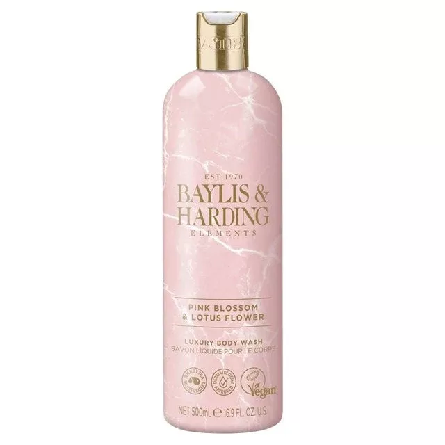 baylis-harding-elements-body-wash-pink-blossom-lotus-flower-500ml Baylis & Harding Elements Body Wash Pink Blossom & Lotus Flower 500ml