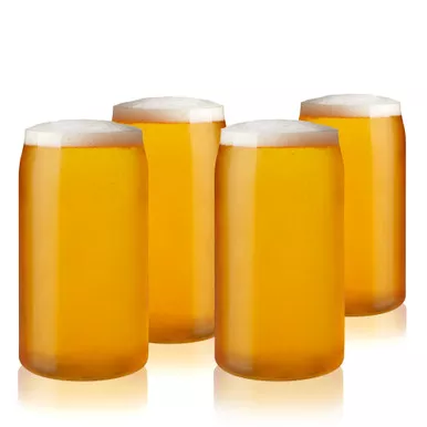 beer-can-pint-glasses-set-4-by-true Beer Can Pint Glasses, Set of 4 by True