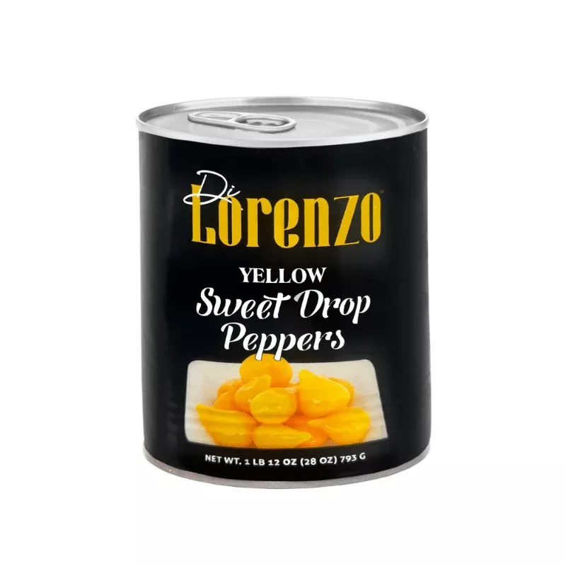 [Best Before: 08/30/2026] Di Lorenzo Yellow Sweet Drop Peppers, 28 oz