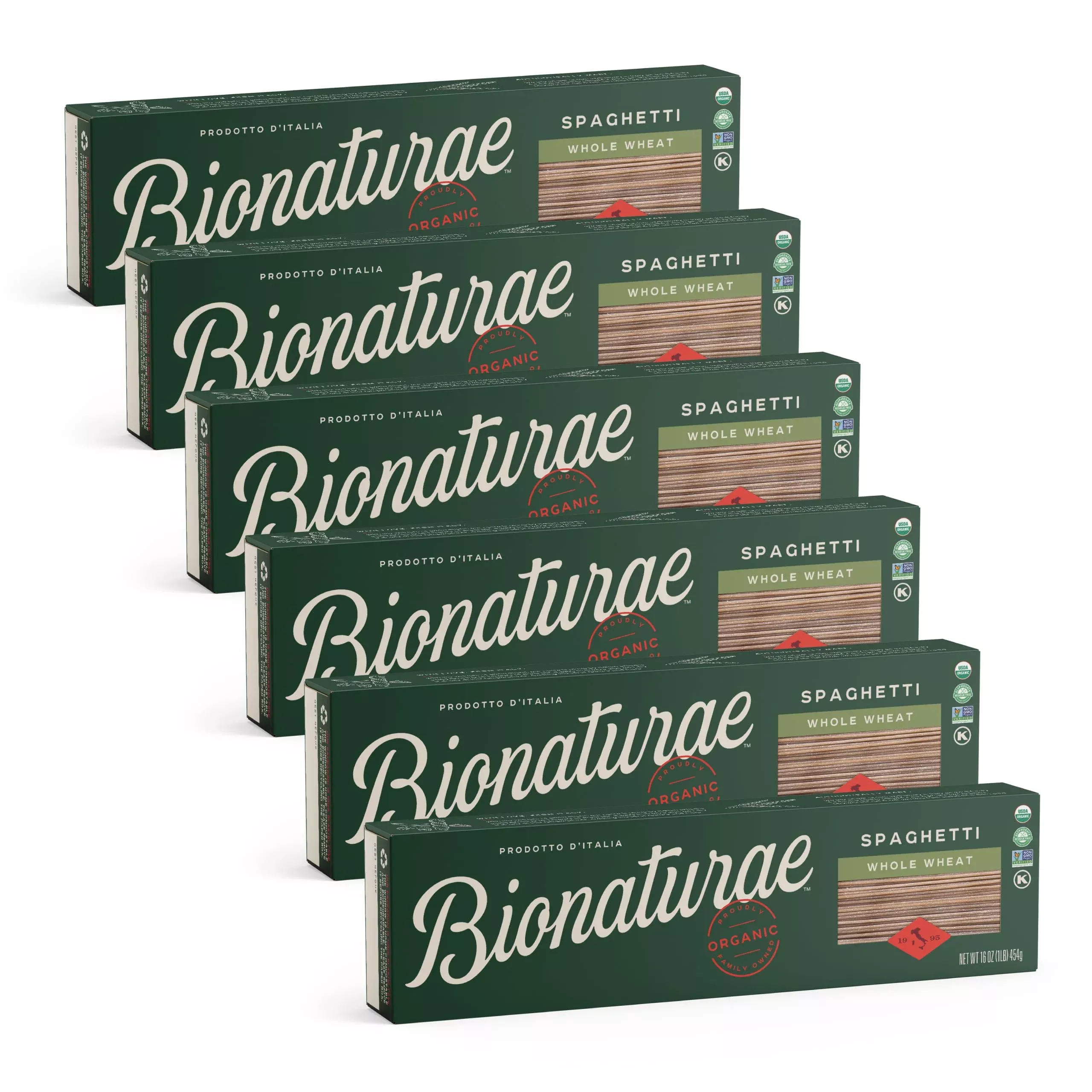 bionaturae-spaghetti-pasta-noodles-whole-wheat-pasta-kosher-certified-high-prote Bionaturae Spaghetti Pasta Noodles - Whole Wheat Pasta, Kosher Certified, High Protein, Non-Gmo, Usda Certified, Whole Wheat Spa