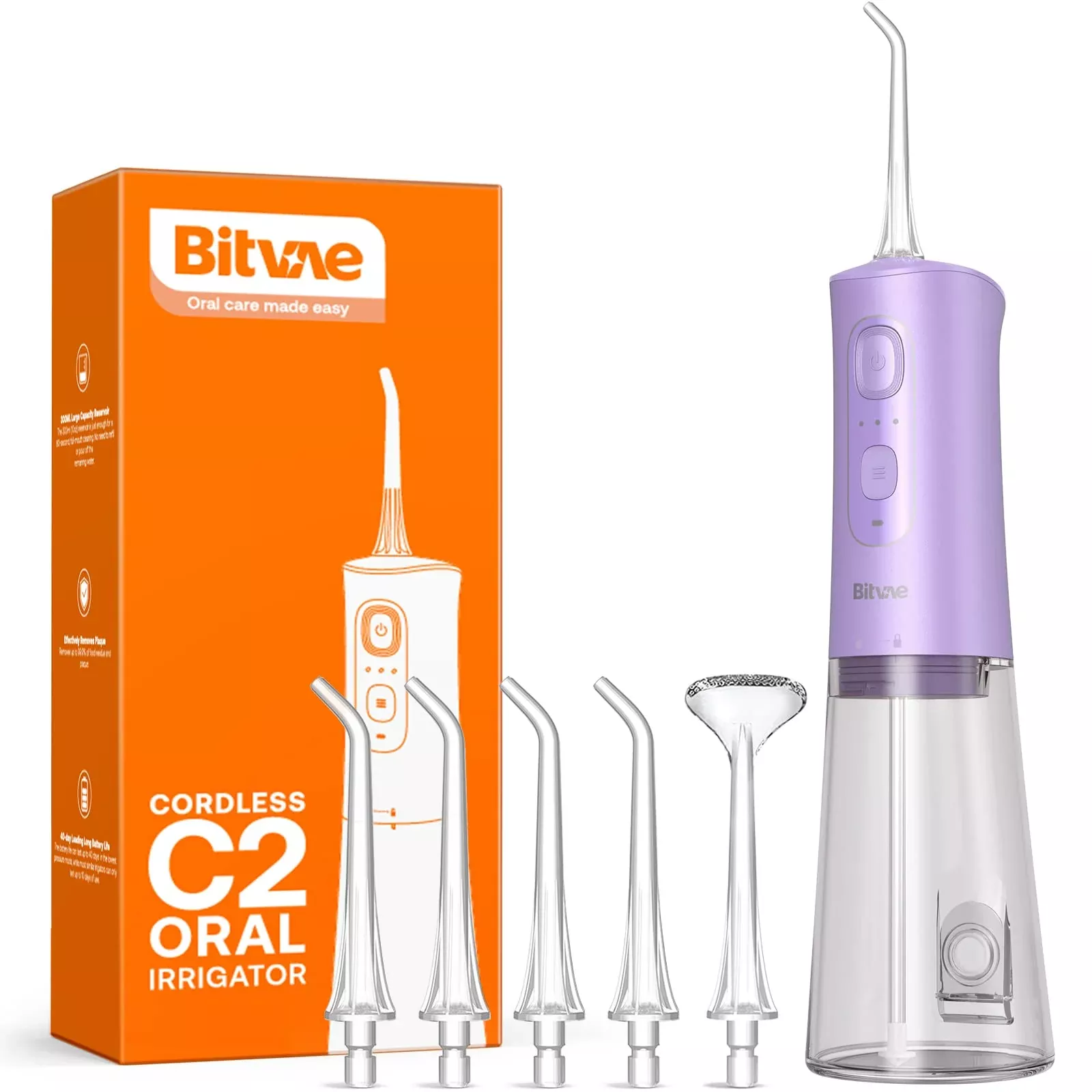 bitvae-cordless-water-dental-flosser-teeth-portable-300ml-water-t Bitvae Cordless Water Dental Flosser For Teeth, Portable 300Ml Water T