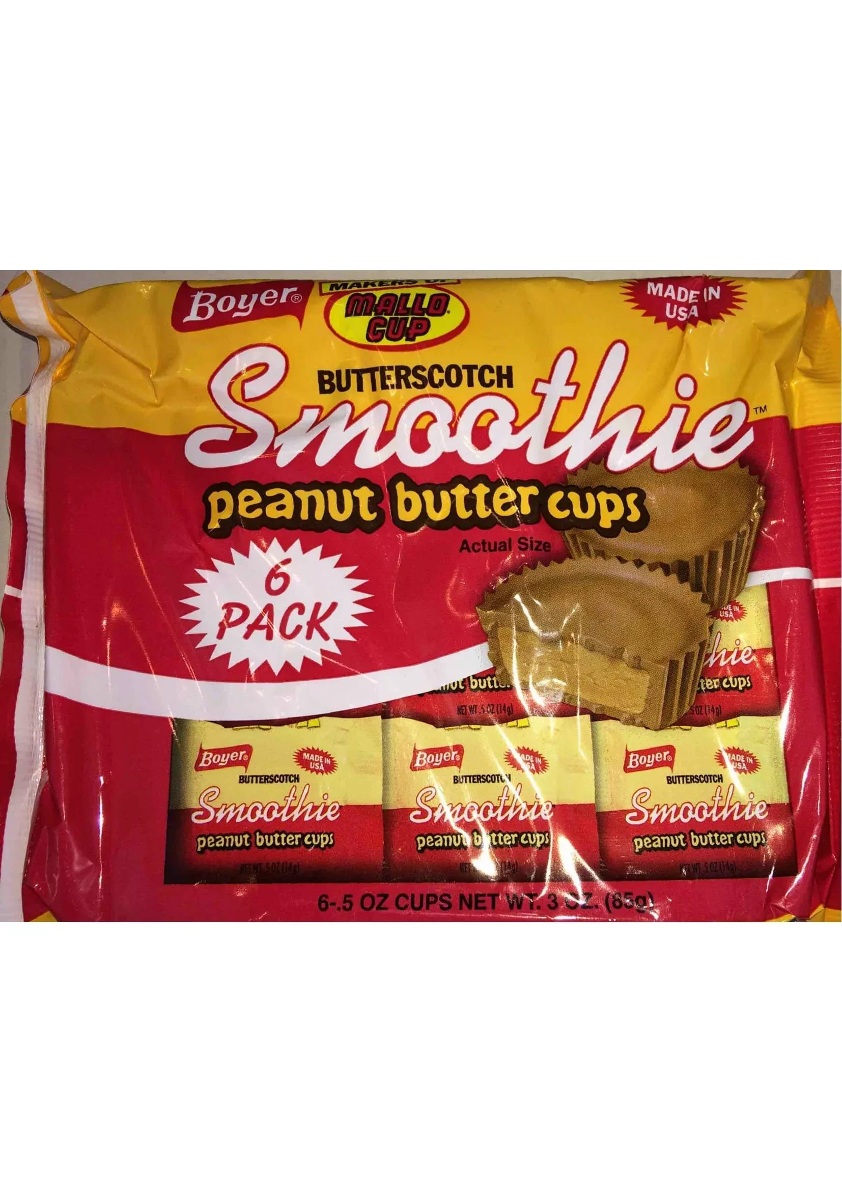 boyer-candy-co-butterscotch-smoothie-peanut-butter-cups-6-ct-0-5-oz-cups Boyer Candy Co. Butterscotch Smoothie Peanut Butter Cups (6 Ct 0.5 Oz Cups)