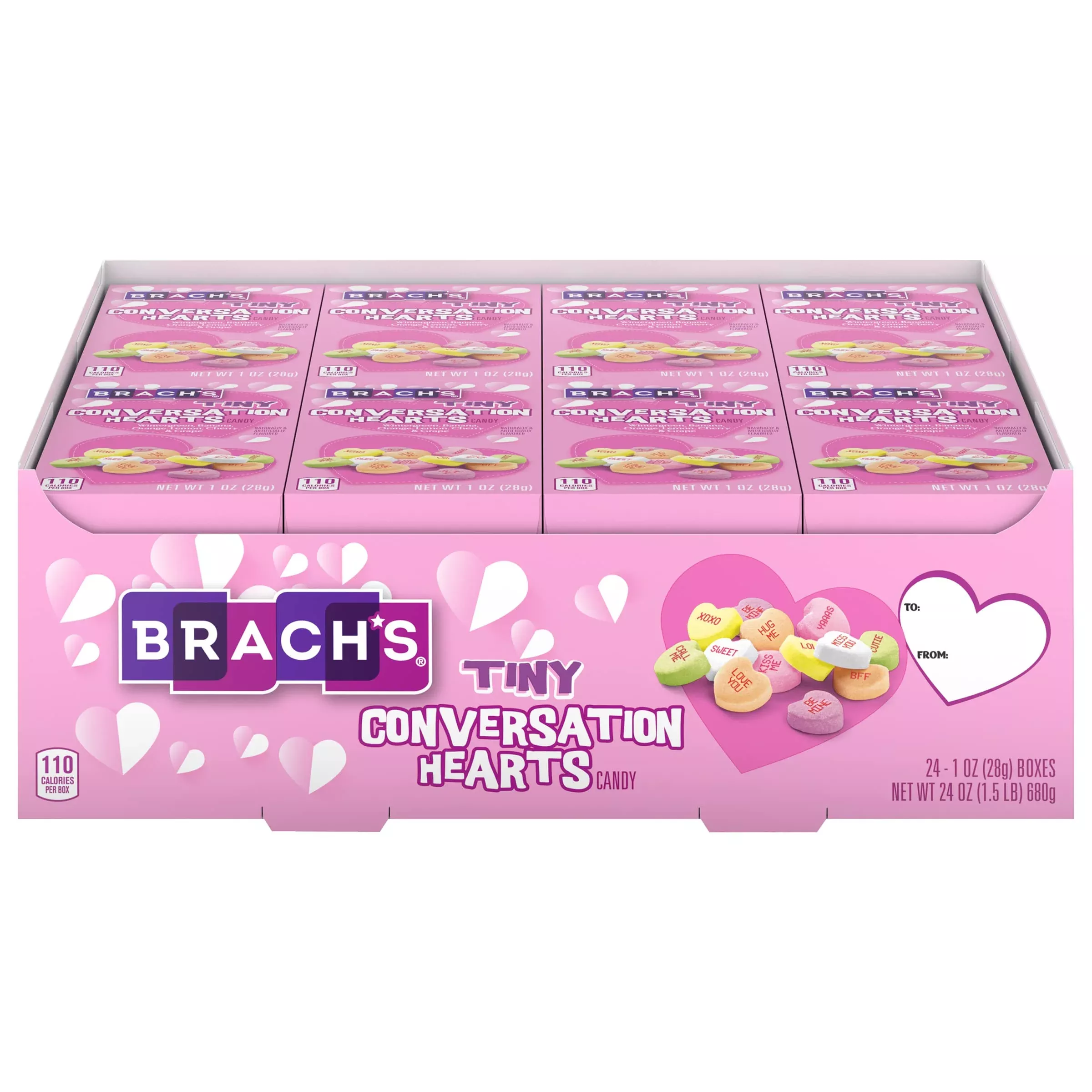 brach-s-valentine-s-day-tiny-conversation-hearts-friendship-exchange-1-oz-boxes- Brach'S Valentine'S Day Tiny Conversation Hearts, Friendship Exchange, 1 Oz Boxes, 24 Ct