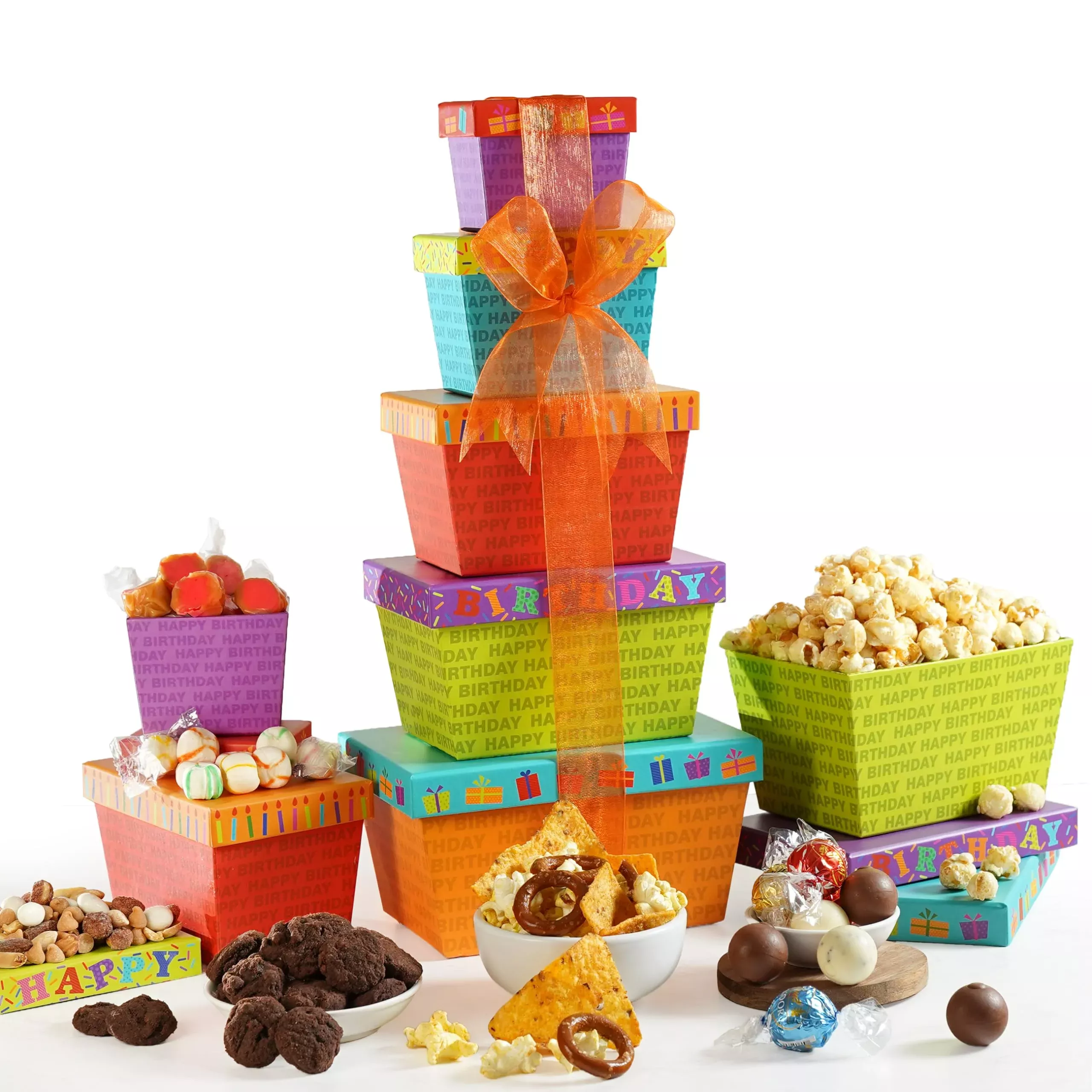 broadway-basketeers-food-chocolate-gift-basket-tower-birthdays-curated-snack-box Broadway Basketeers Food Chocolate Gift Basket Tower For Birthdays – Curated Snack Box, Sweet And Savory Treats For Parties, Best Wishes, Birthday Presents For Women, Men, Mom, Dad, Her, Him, Families