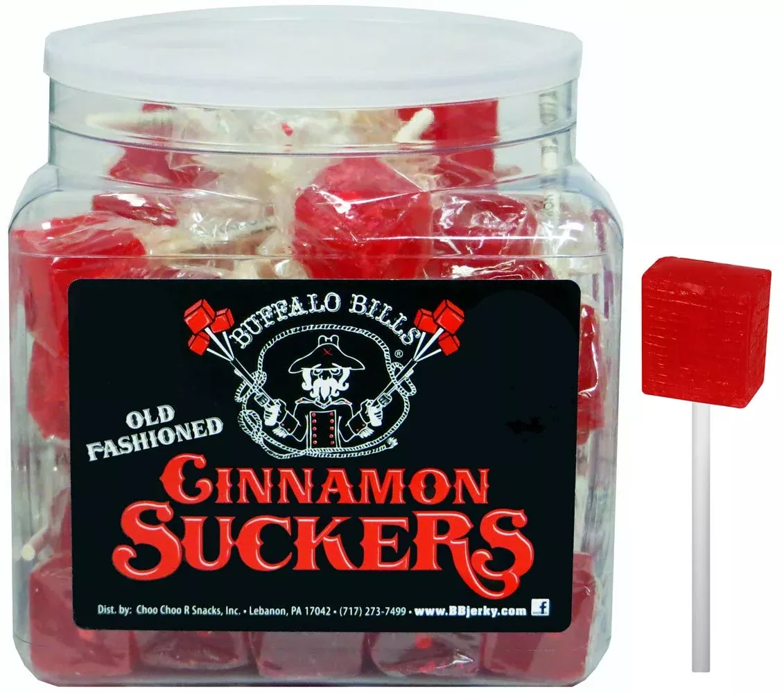 buffalo-bills-old-fashioned-cinnamon-suckers-42-individually-wrapped-cinnamon-lo Buffalo Bills Old Fashioned Cinnamon Suckers (42 Individually Wrapped Cinnamon Lollipops Per Tub)