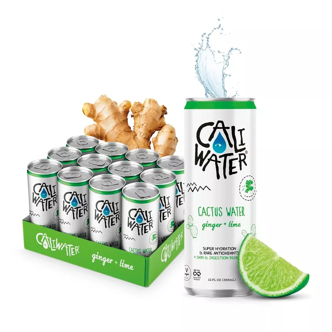 caliwater-organic-cactus-water-ginger-lime-5g-sugar-25-calories-coconut-water-al Caliwater - Organic Cactus Water - Ginger And Lime - 5G Sugar, 25 Calories - Coconut Water Alternative - Natural Plant Based Hyd