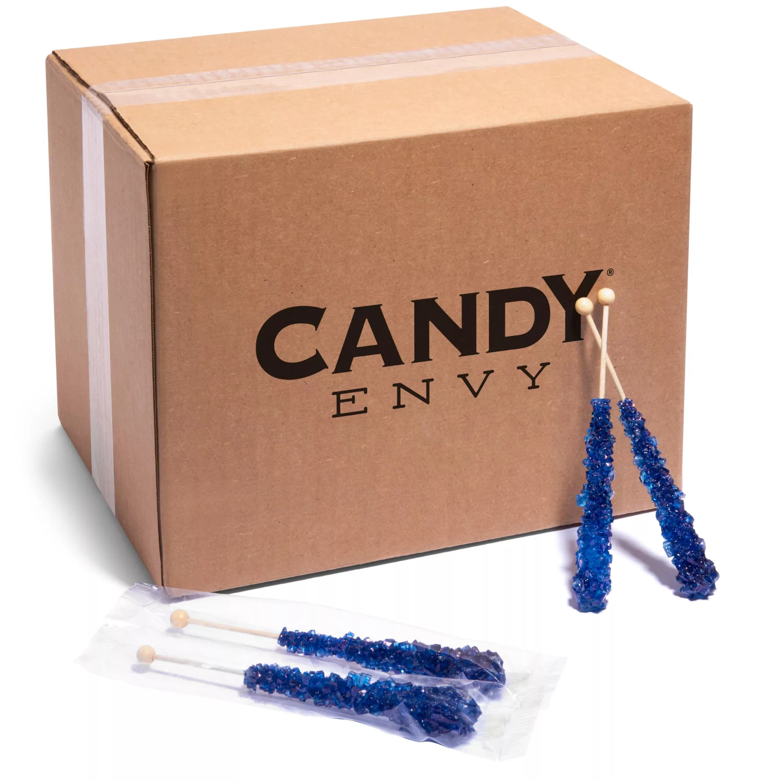 candy-envy-navy-blue-rock-candy-sugar-sticks-blueberry-flavored-144-indiv-wrappe Candy Envy - Navy Blue Rock Candy Sugar Sticks - Blueberry Flavored - 144 Indiv. Wrapped