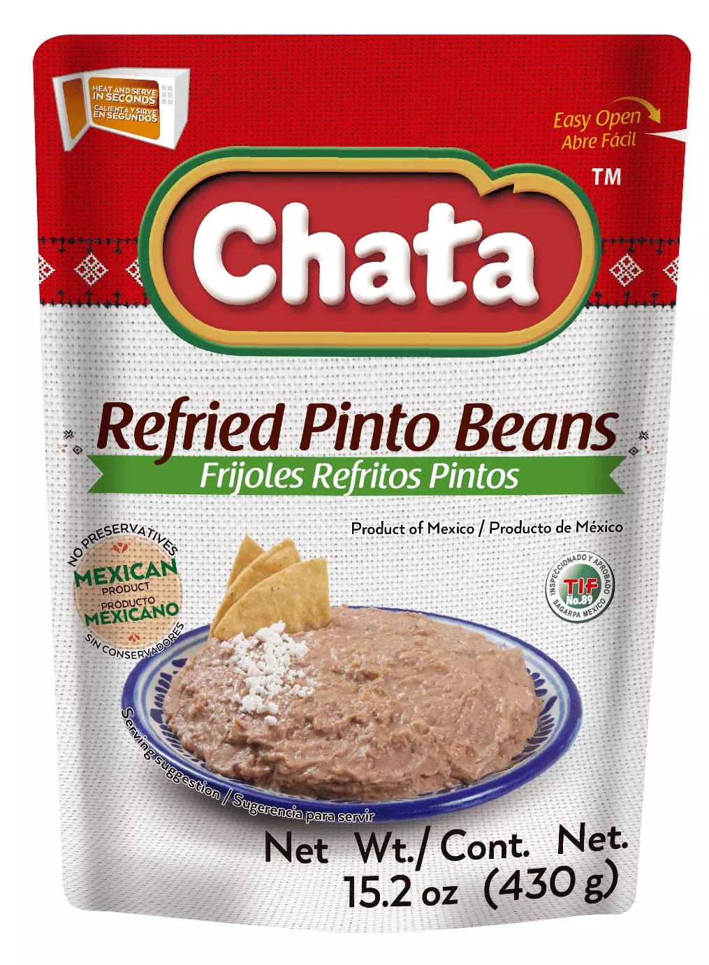 chata-refried-pinto-beans-pouch Chata Refried Pinto Beans Pouch
