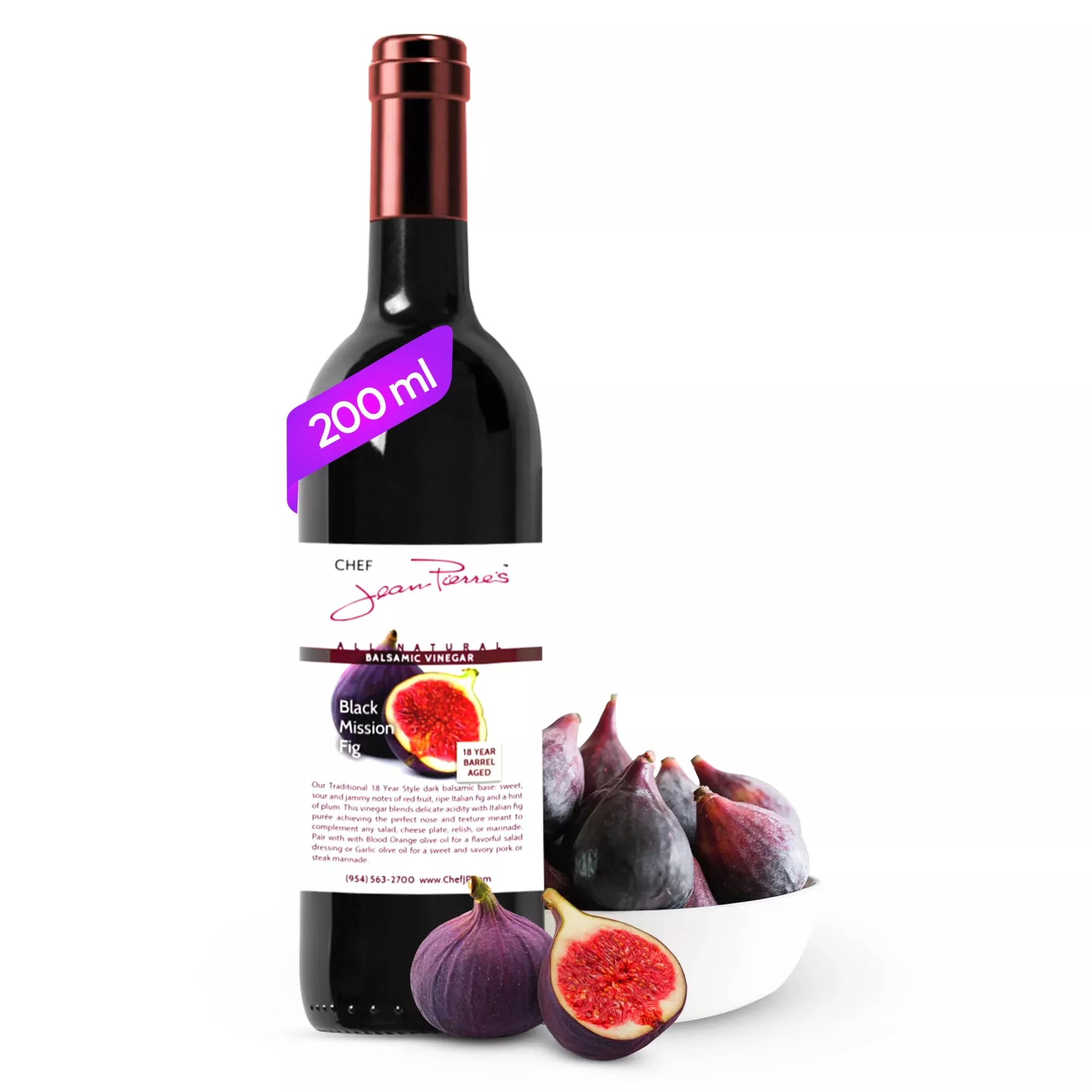 chef-jean-pierre-s-italian-balsamic-vinegar-200ml-7oz-rich-black-mission-fig-fla Chef Jean Pierre'S Italian Balsamic Vinegar - 200Ml (7Oz) Rich Black Mission Fig Flavor, 18-Years Traditional Barrel Aged - Idea