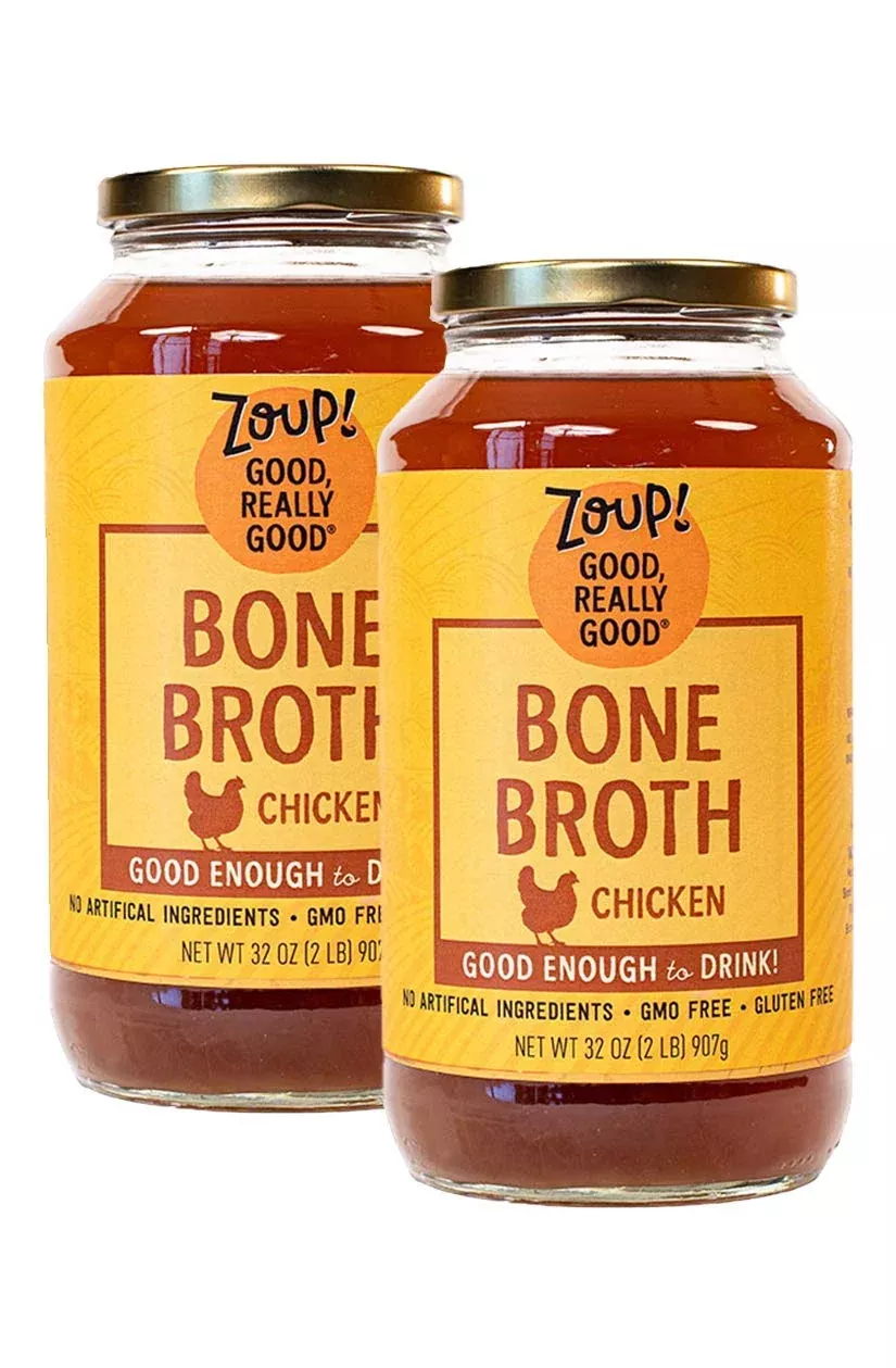 chicken-bone-broth-by-zoup-keto-friendly-gluten-free-fat-free-non-gmo-clear-chic Chicken Bone Broth By Zoup! Keto-Friendly, Gluten Free, Fat Free, Non-Gmo Clear Chicken Broth - Great For Stock, Bouillon, Soup