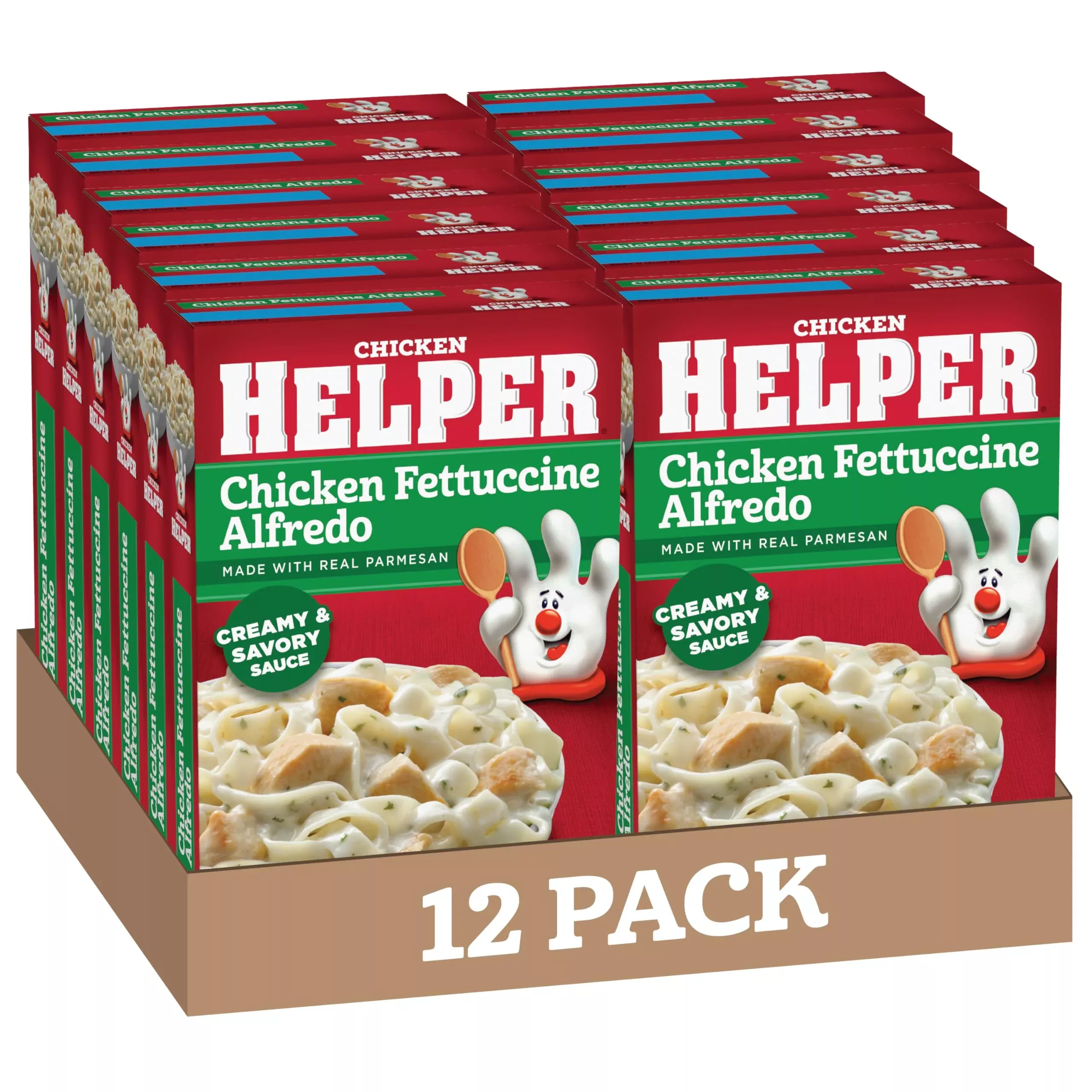 chicken-helper-fettuccine-alfredo-pasta-8-7-ounces-12-per-case Chicken Helper Fettuccine Alfredo Pasta, 8.7 Ounces, 12 Per Case.