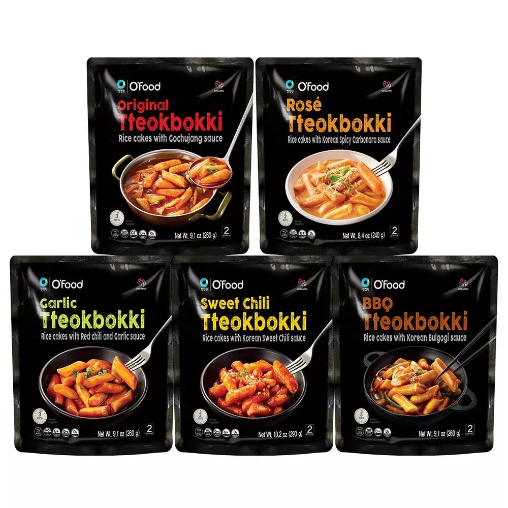 chung-jung-one-o-food-tteokbokki-variety-pack-pack-5-instant-kore Chung Jung One O'Food Tteokbokki Variety Pack, Pack Of 5, Instant Kore