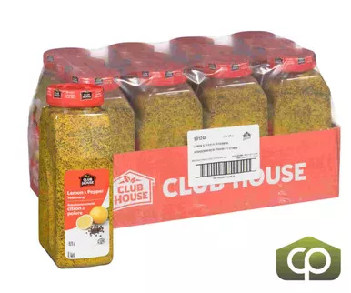 clubhouse-seasoning-lemon-pepper-no-msg-825g-1-82-lbs-12-case-canadian-made Clubhouse Seasoning Lemon Pepper No MSG - 825g (1.82 lbs) (12/Case) - Canadian Made