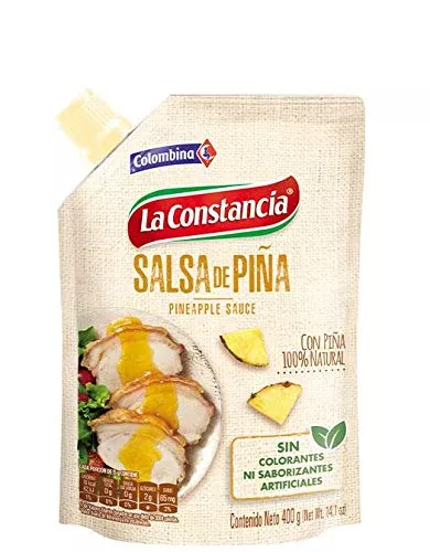 colombian-la-constancia-pineapple-sauce-400g-14-1-oz-salsa-de-pia-colombiana-la- Colombian La Constancia Pineapple Sauce 400G (14.1 Oz) - Salsa De Pia Colombiana La Constancia Para Perros Calientes, Hamburgesa