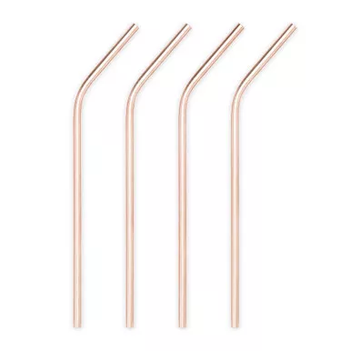 copper-cocktail-straws-by-viski Copper Cocktail Straws by Viski