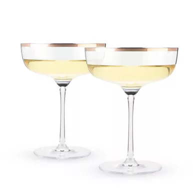 copper-rim-crystal-coupe-set-by-twine Copper Rim Crystal Coupe Set by Twine