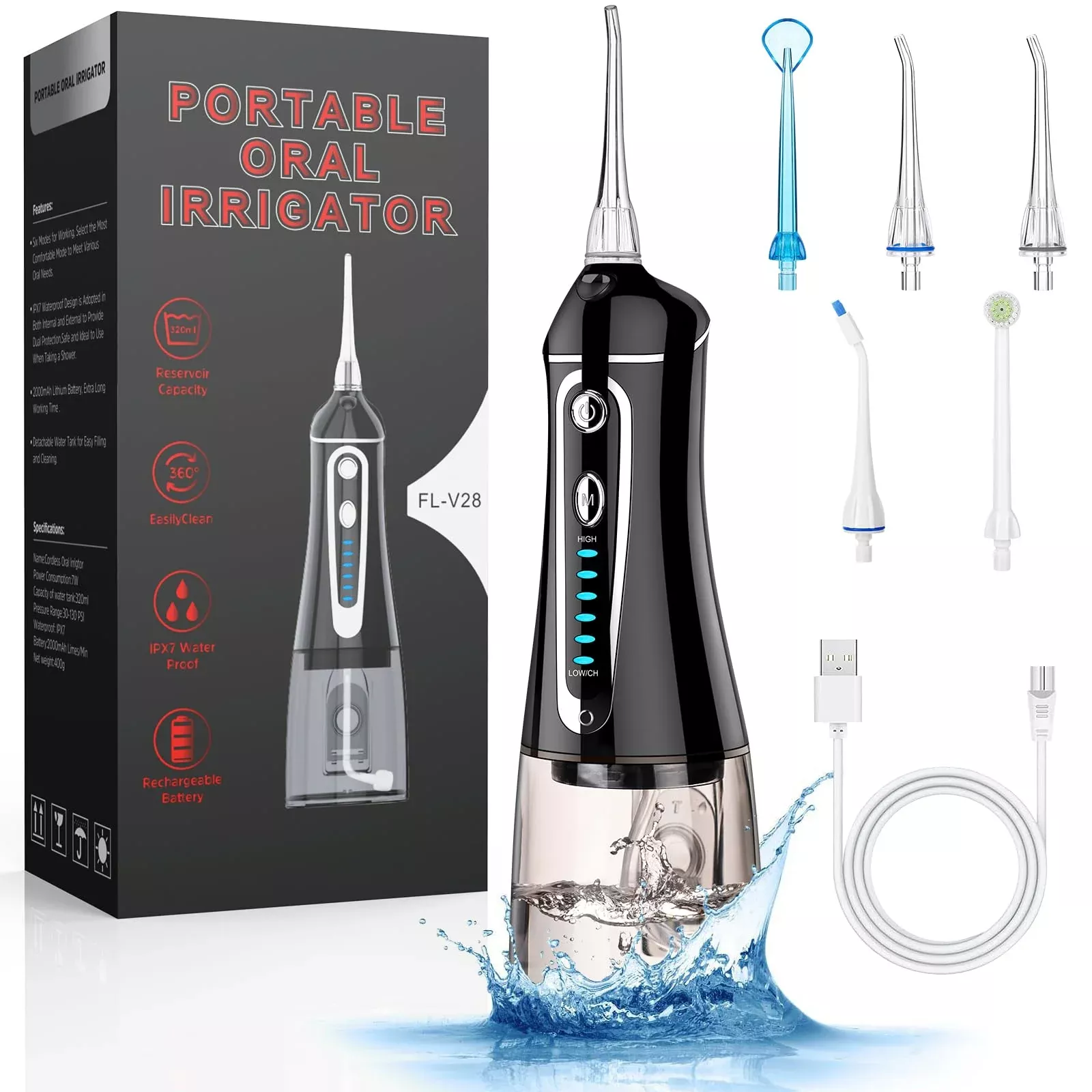 cordless-water-dental-flosser-teeth-rechargeable-fzcok-7-clean-s Cordless Water Dental Flosser For Teeth Rechargeable - Fzcok 7 Clean S