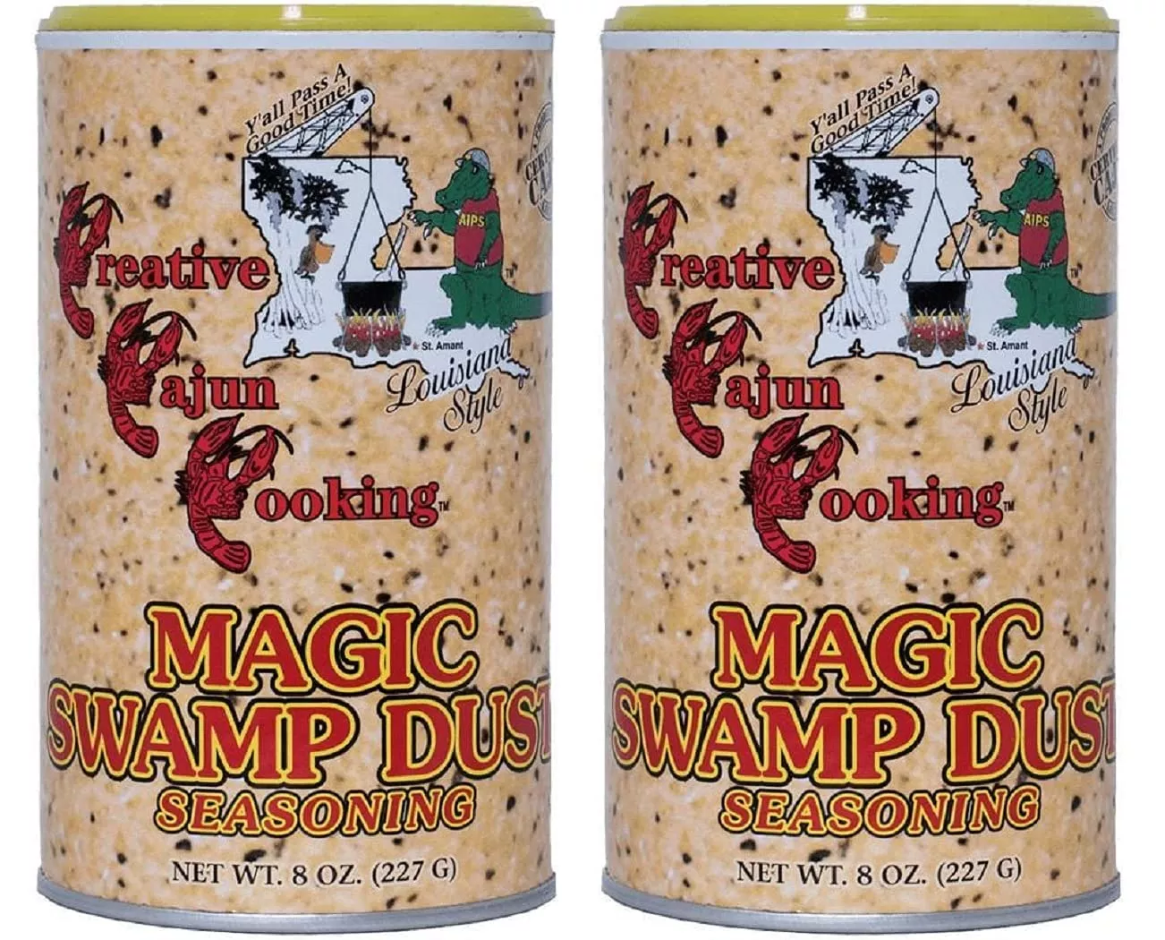 creative-cajun-cooking-magic-swamp-dust-seasoning-8-ounce-shakers-pack-two-1-pou Creative Cajun Cooking Magic Swamp Dust Seasoning, 8 Ounce Shakers (Pack Of Two - 1 Pound Total)