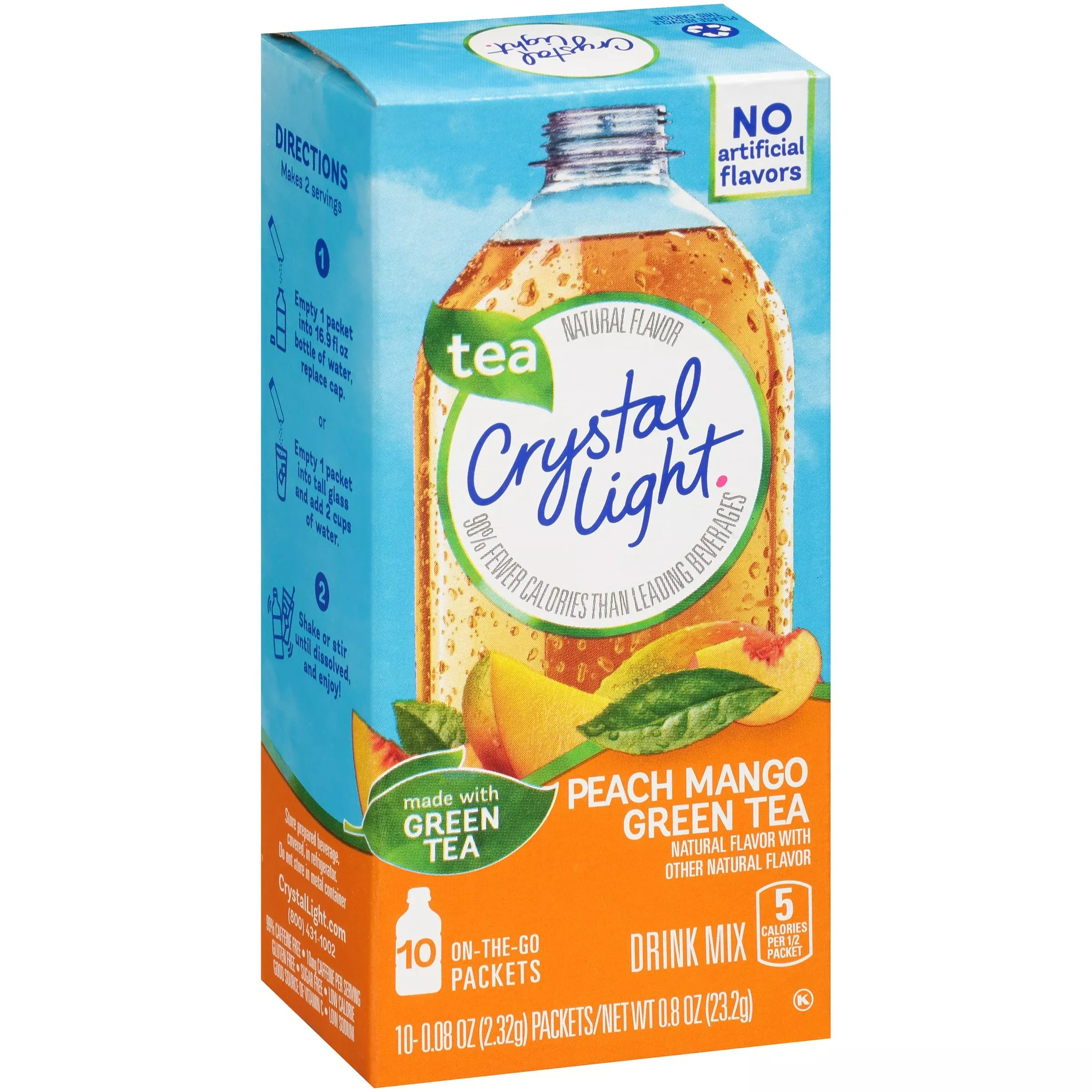 crystal-light-drink-mix-2-boxes-20-packets-peach-mango-green-tea Crystal Light Drink Mix - 2 Boxes - 20 Packets (Peach Mango Green Tea)