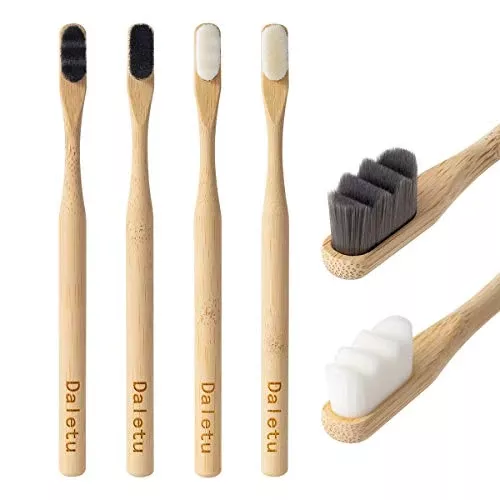 daletu-bamboo-toothbrush-biodegradable-toothbrushes-extra-soft-bristles-20000-so Daletu Bamboo Toothbrush, Biodegradable Toothbrushes Extra Soft Bristles, 20000 Soft Natural Bristle Toothbrush, Eco Friendly To