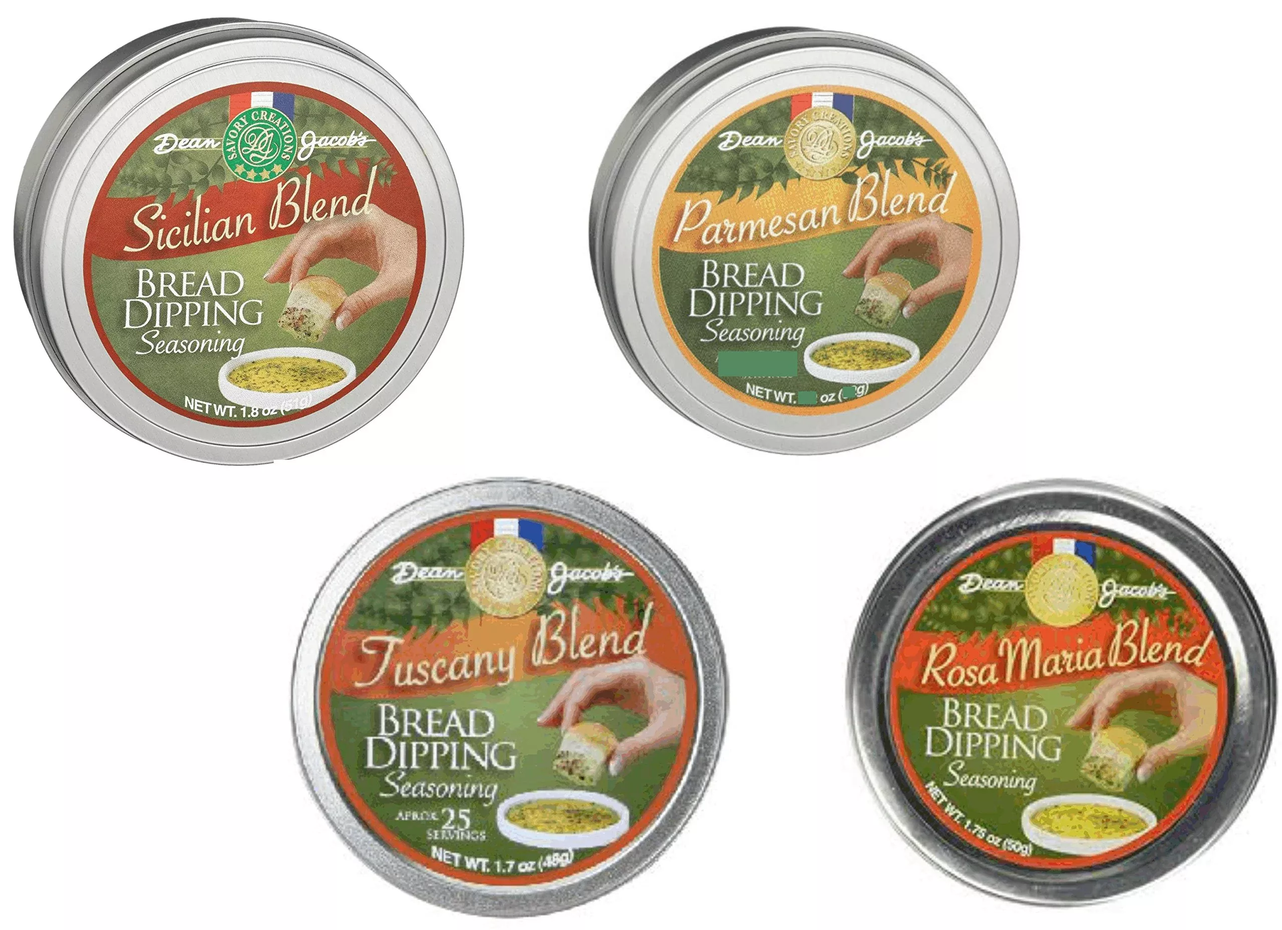 dean-jacob-s-bread-dipping-collection-set-4-tins Dean Jacob'S Bread Dipping Collection ~ Set Of 4 Tins