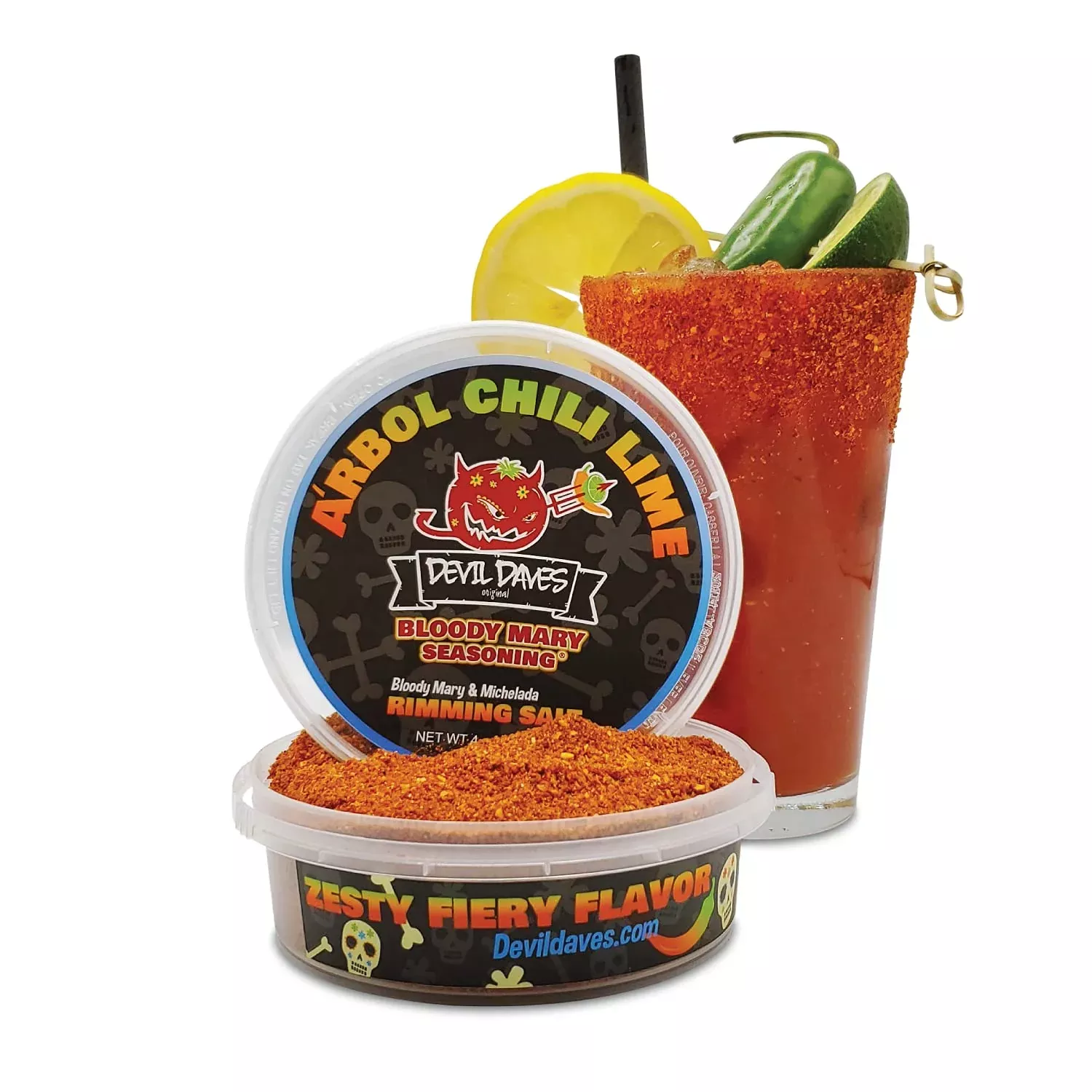 devil-daves-bloody-mary-rimmer-spicy-chelada-chili-lime-premium-seasoning-blend- Devil Daves Bloody Mary Rimmer - Spicy Chelada Chili Lime - Premium Seasoning Blend - Use With Micheladas Or Spicy Maragaritas
