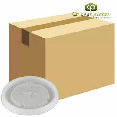 Dinex DX5810ST8714 Translucent Disposable Lid with Straw Slot (1000/Case)