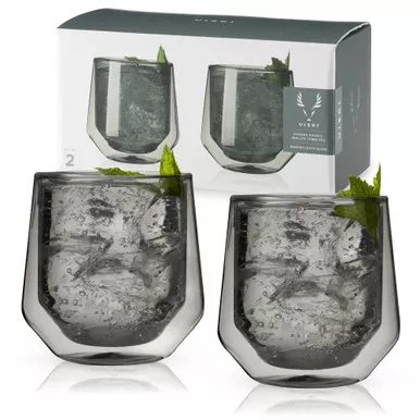 double-walled-aurora-tumblers-in-smoke-set-2-by-viski Double Walled Aurora Tumblers in Smoke (set of 2) by Viski