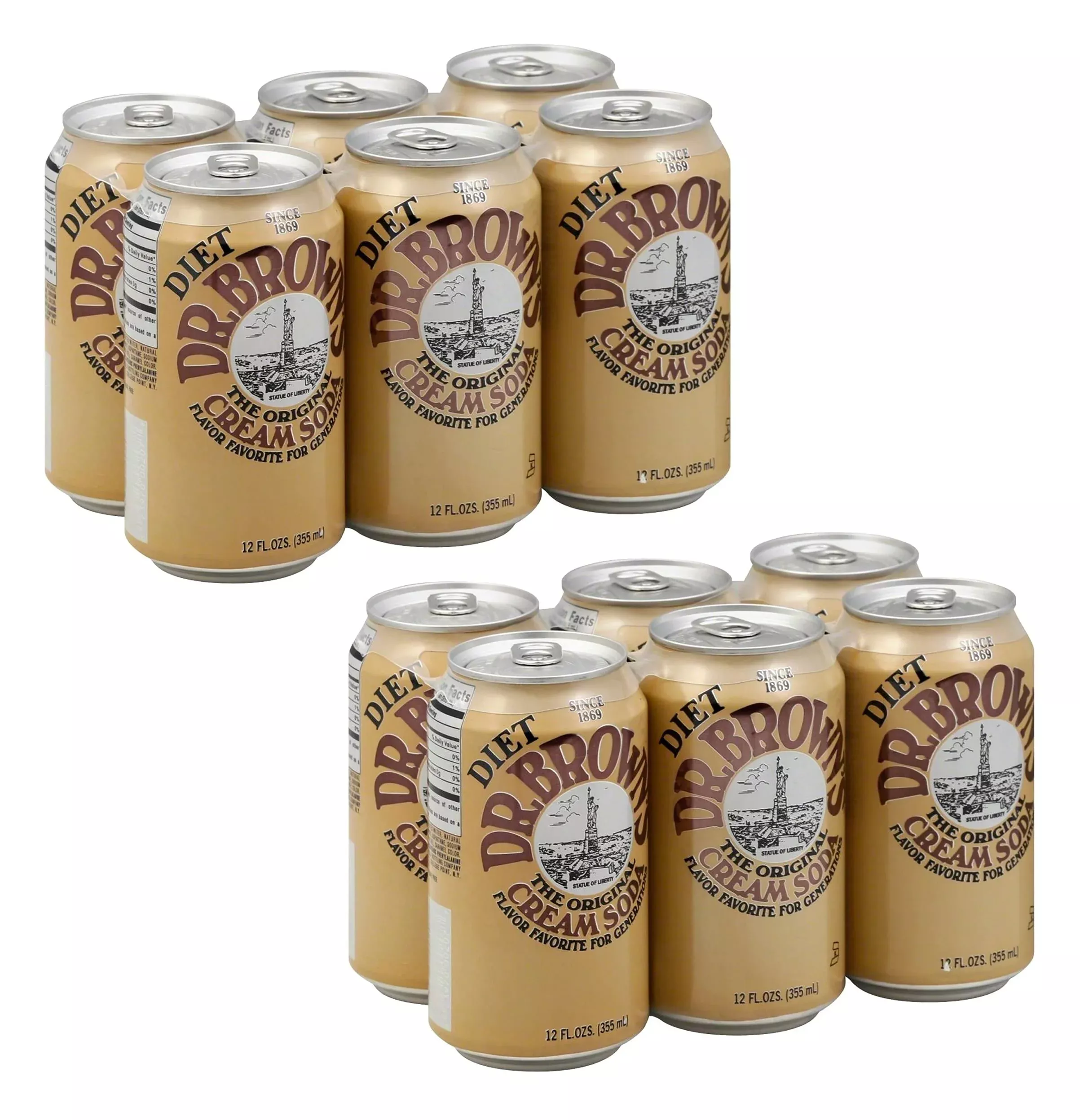 dr-browns-soda-diet-cream-soda-12oz-cans-pack-12 Dr. Browns Soda, Diet Cream Soda, 12Oz Cans Pack Of 12