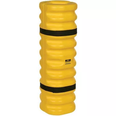 Eagle Manufacturing 4" - 6" Yellow Slim Column Protector - Heavy-Duty Industrial Safety Guard
