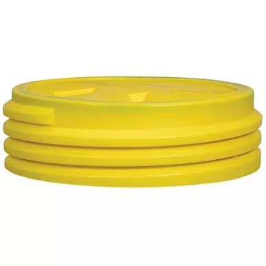 eagle-manufacturing-55-gallon-yellow-lab-pack-plastic-barrel-drum-with-screw-on- Eagle Manufacturing 55 Gallon Yellow Lab Pack Plastic Barrel Drum with Screw-On Lid