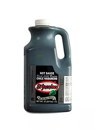el-yucateco-hot-sauce-2-liter-half-gallon-67-63-fl-oz-black-label-habanero-sauce El Yucateco Hot Sauce 2 Liter/Half Gallon (67.63 Fl. Oz.)(Black Label Habanero Sauce)