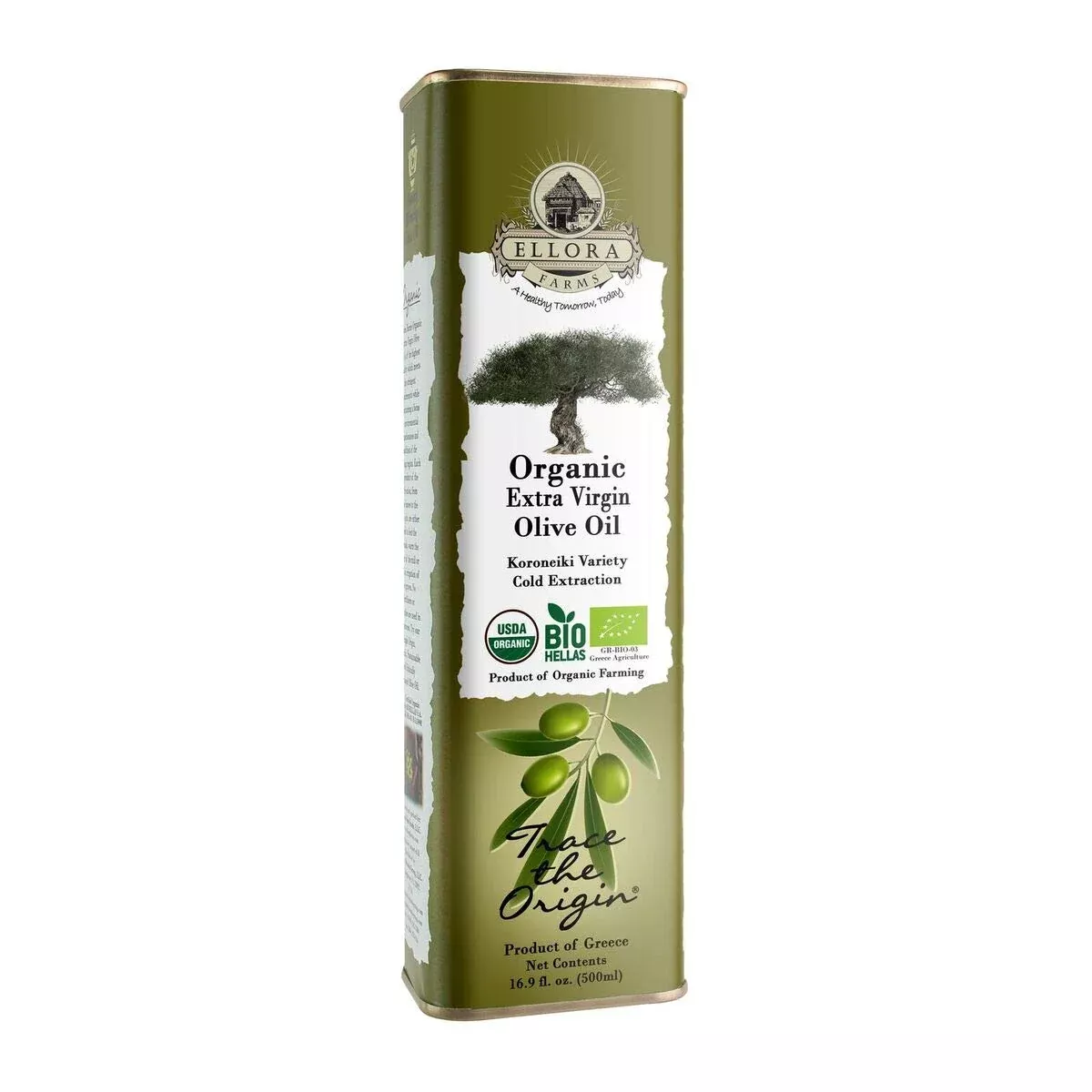 ellora-farms-organic-usda-extra-virgin-olive-oil-first-cold-pressed-unfiltered-p Ellora Farms Organic Usda Extra Virgin Olive Oil First Cold-Pressed Unfiltered Phenol Rich Kosher 17 Oz Tin