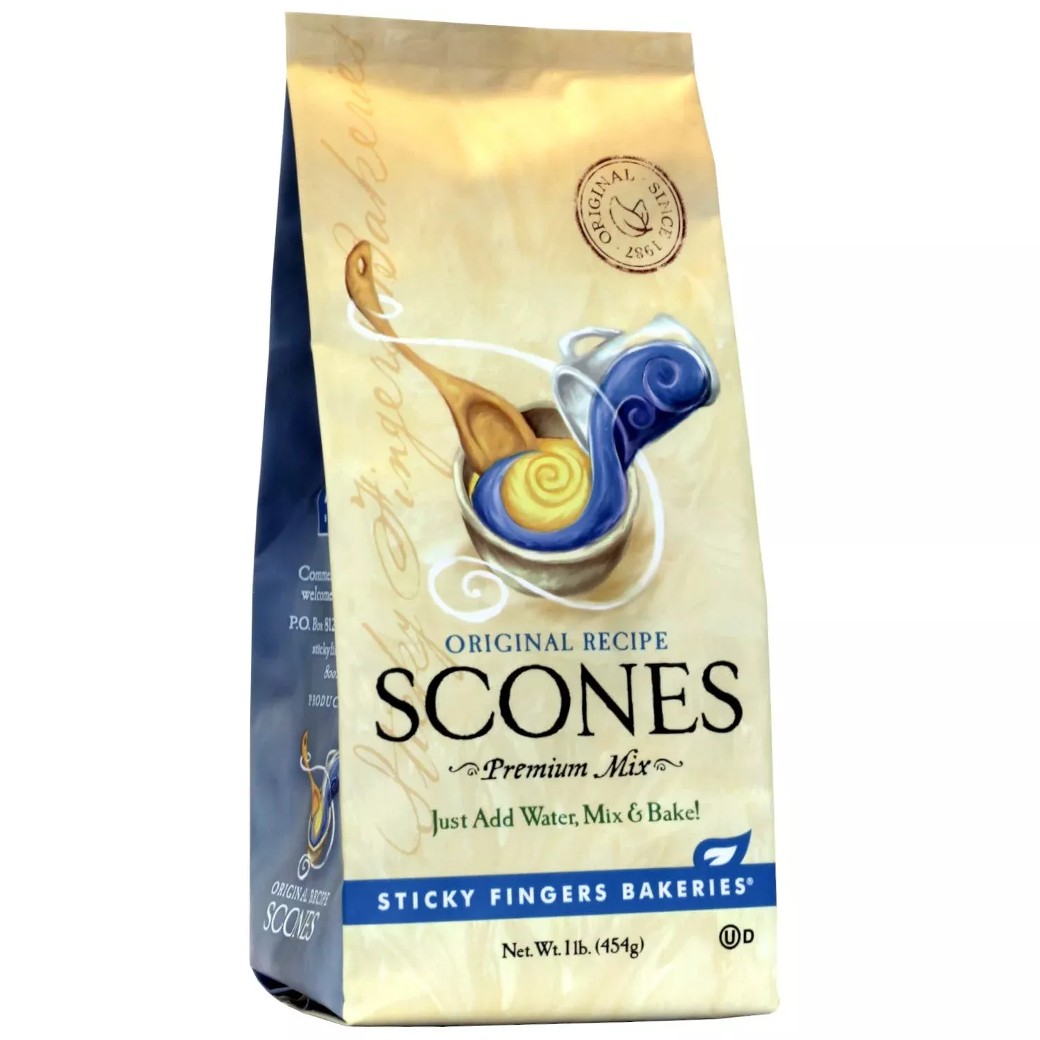english-scone-mix-original-flavor-by-sticky-fingers-bakeries-easy-to-make-englis English Scone Mix, Original Flavor By Sticky Fingers Bakeries – Easy To Make English Scones Fresh Baked, Makes 12 Scones (1Pk)