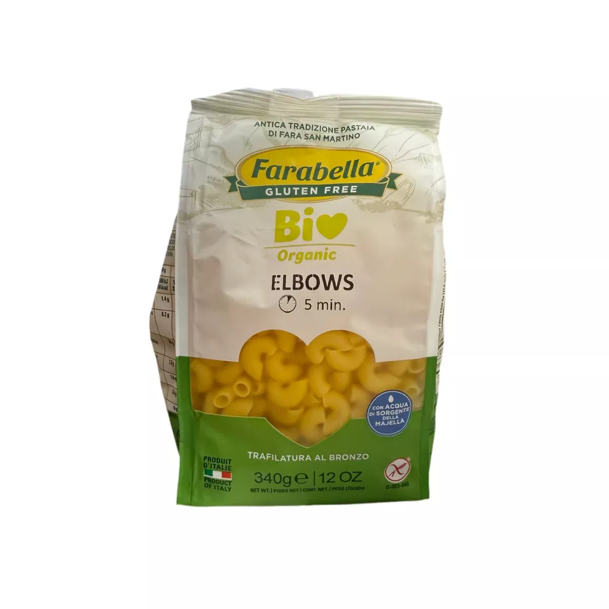 Farabella Organic Gluten Free Elbows Pasta, 12 oz