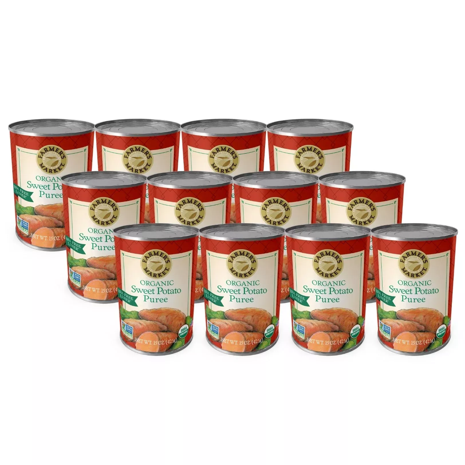 farmer-s-market-organic-sweet-potato-puree-15-ounce-cans-pack-12 Farmer'S Market Organic Sweet Potato Puree, 15-Ounce Cans (Pack Of 12)