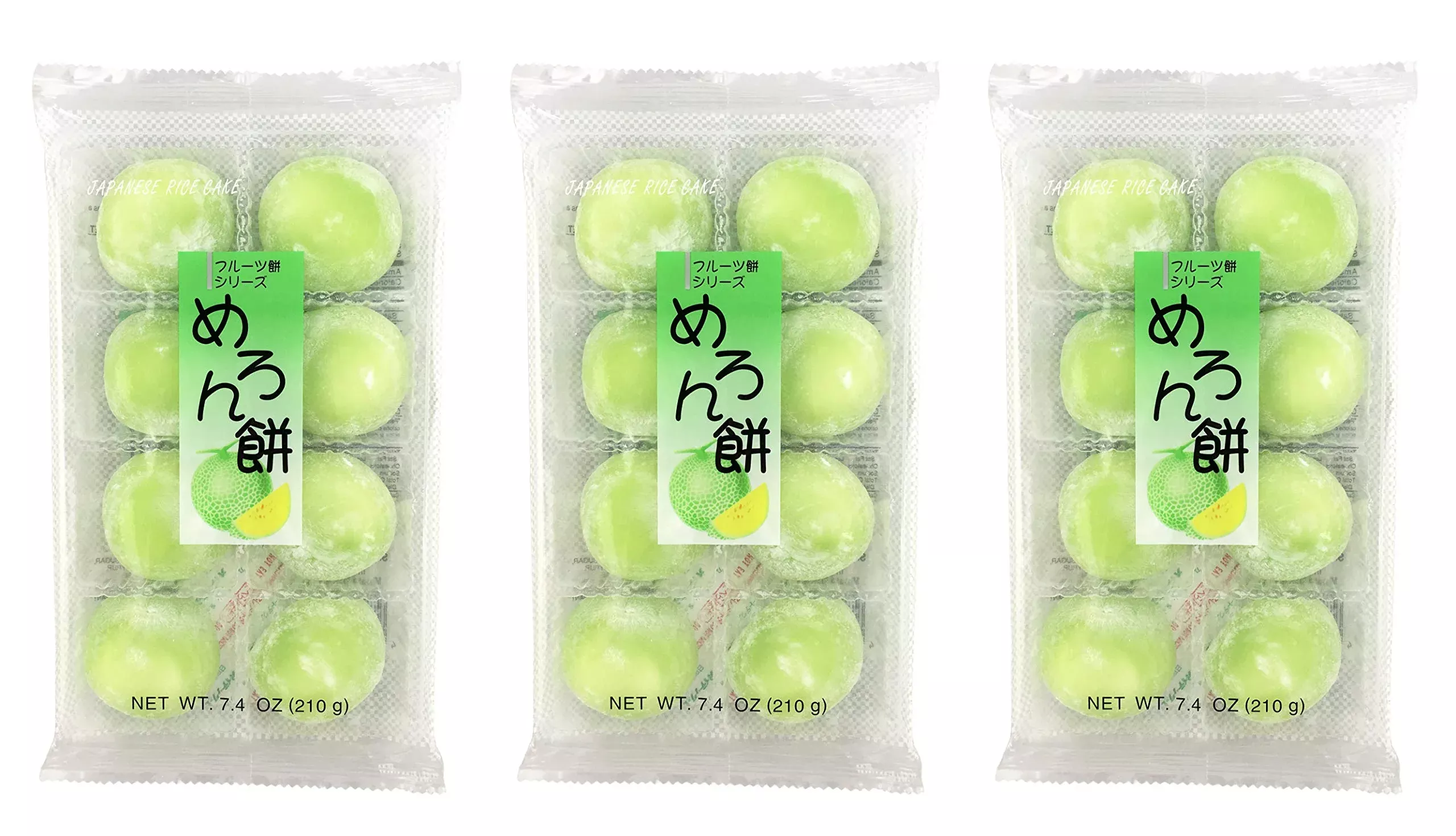 Fruits Mochi Daifuku Melon 7.4Oz/210G (3Pack)