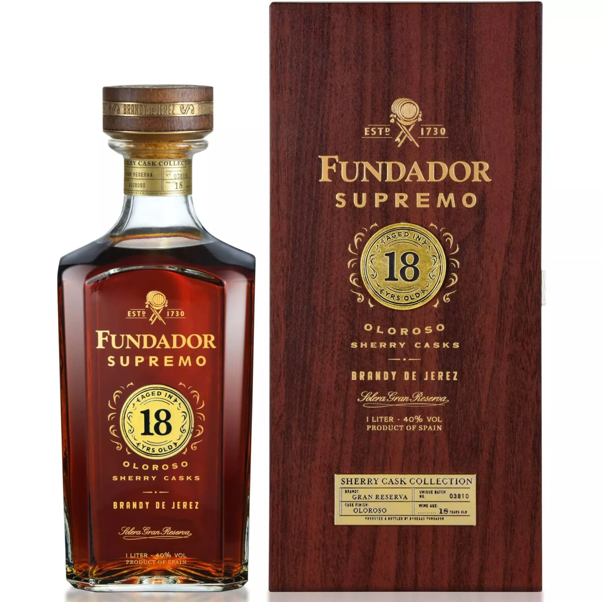 fundador-brandy-de-jerez-supremo-oloroso-sherry-casks-solera-gran-reserva-18-yea Fundador Brandy De Jerez Supremo Oloroso Sherry Casks Solera Gran Reserva 18 Year