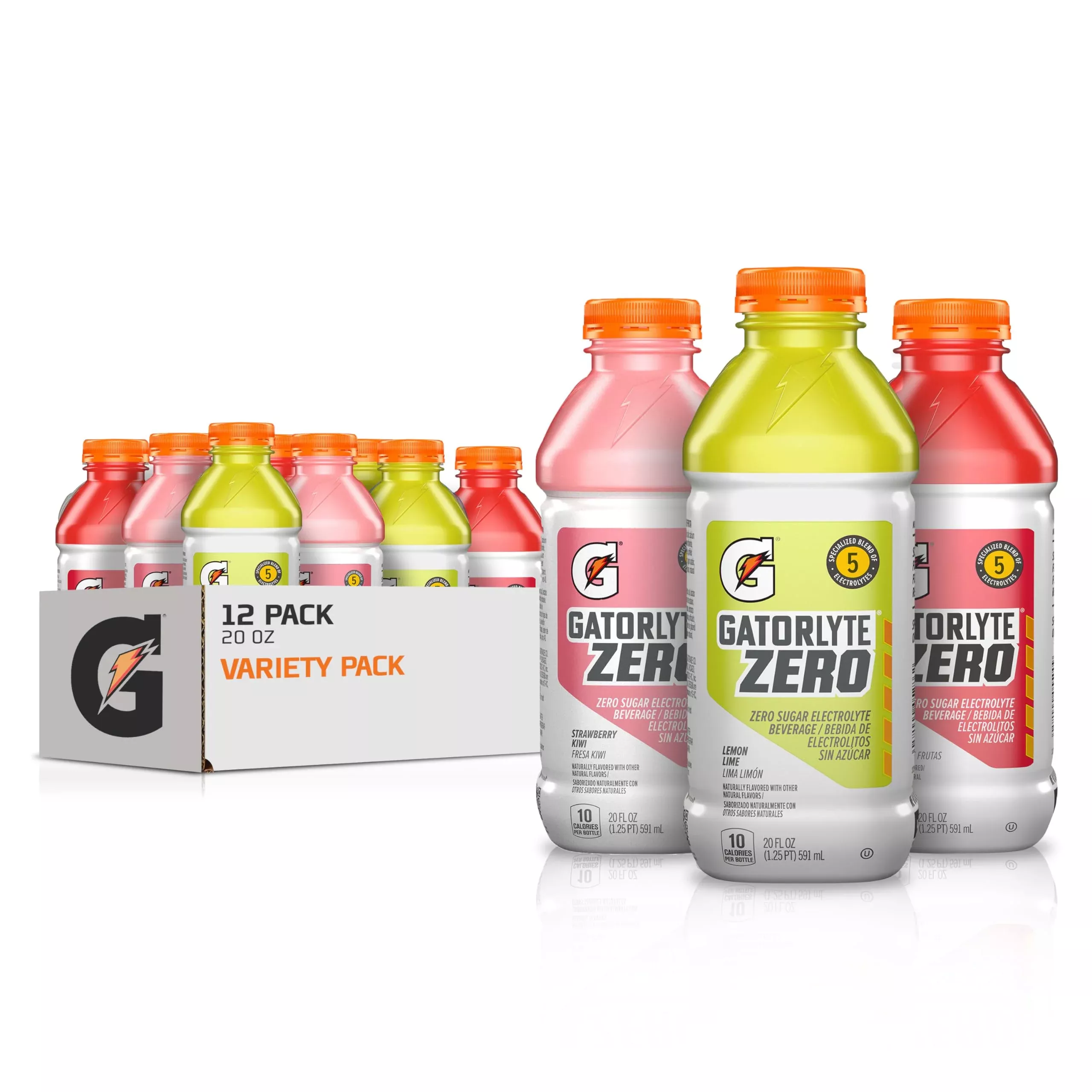 gatorlyte-zero-variety-pack-zero-sugar-hydration-20-fl-oz-pack-12 Gatorlyte Zero Variety Pack, Zero Sugar Hydration, 20 Fl Oz (Pack Of 12)