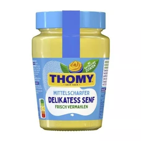 german-mustard-thomy-delikatess-senf-mittelscharf-in-glas-250ml-from-germany German Mustard Thomy Delikatess Senf Mittelscharf In Glas 250Ml From Germany