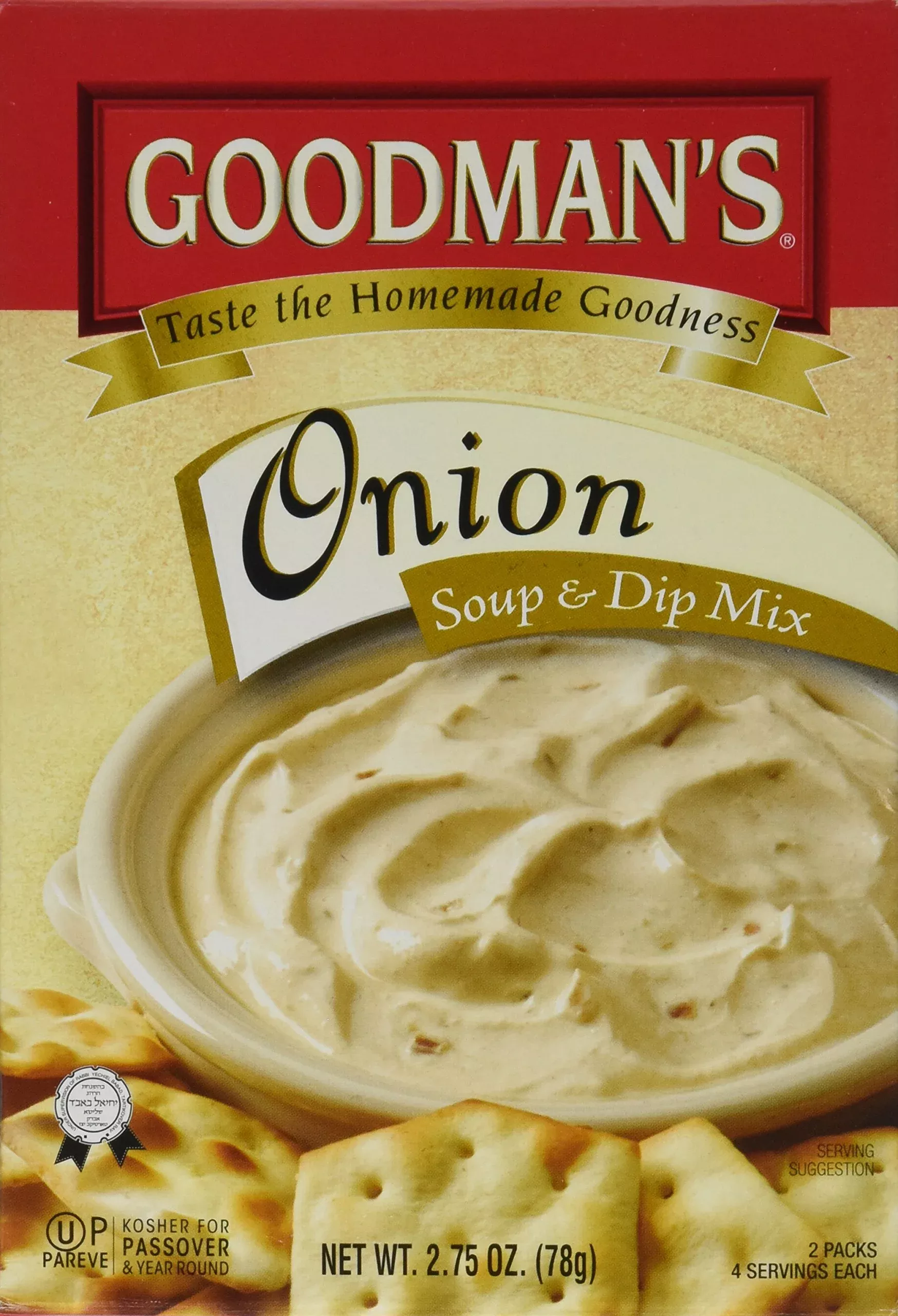 goodman-s-onion-soup-dip-mix-2-75-ounce-pouch-pack-8 Goodman'S Onion Soup & Dip Mix, 2.75-Ounce Pouch (Pack Of 8)