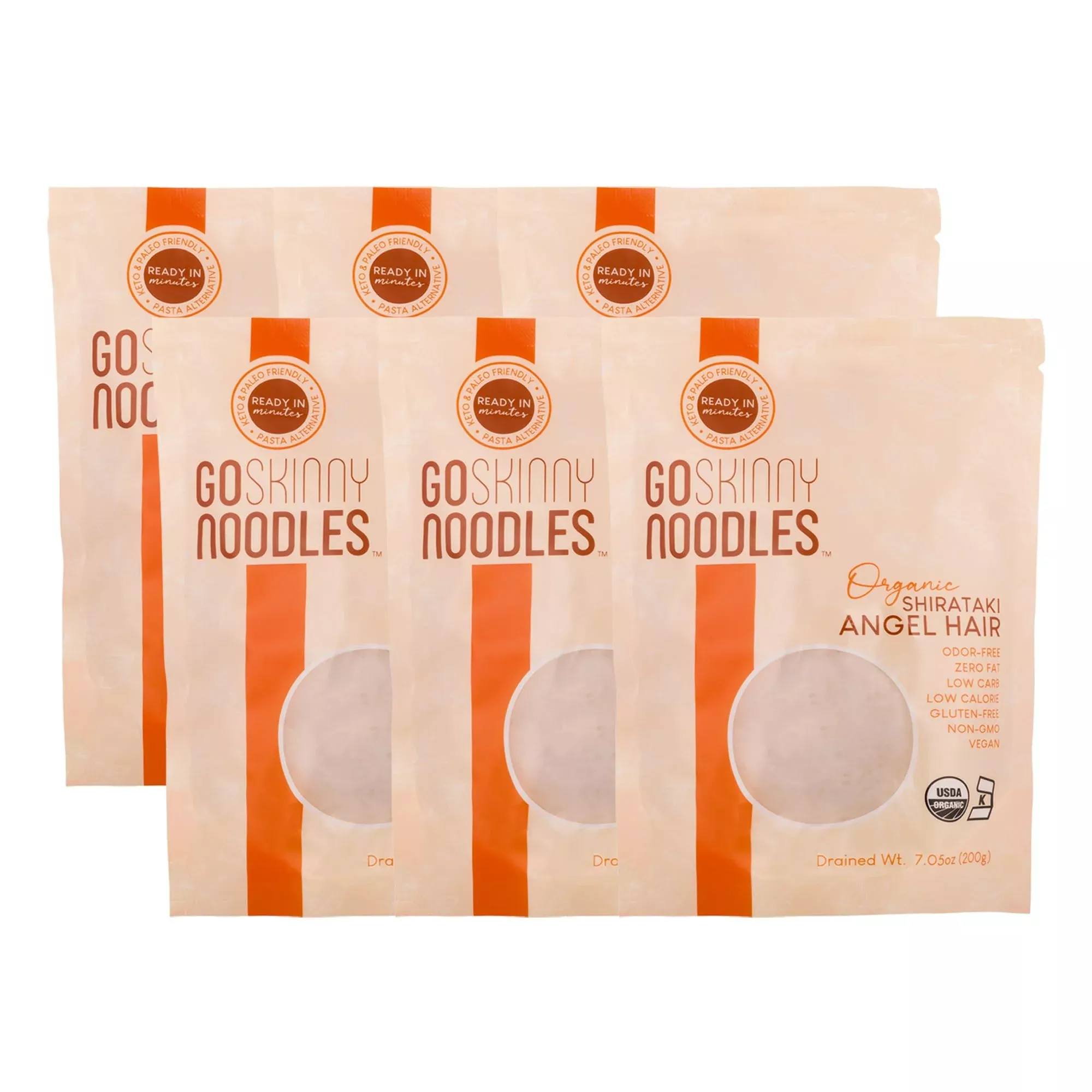 goskinny-noodles-angel-hair-6-organic-odorless-shirataki-konjac-pasta-low-carb-l Goskinny Noodles Angel Hair (6), Organic, Odorless Shirataki & Konjac Pasta, Low Carb, Low Calorie, Gluten Free, Vegan, Kosher,