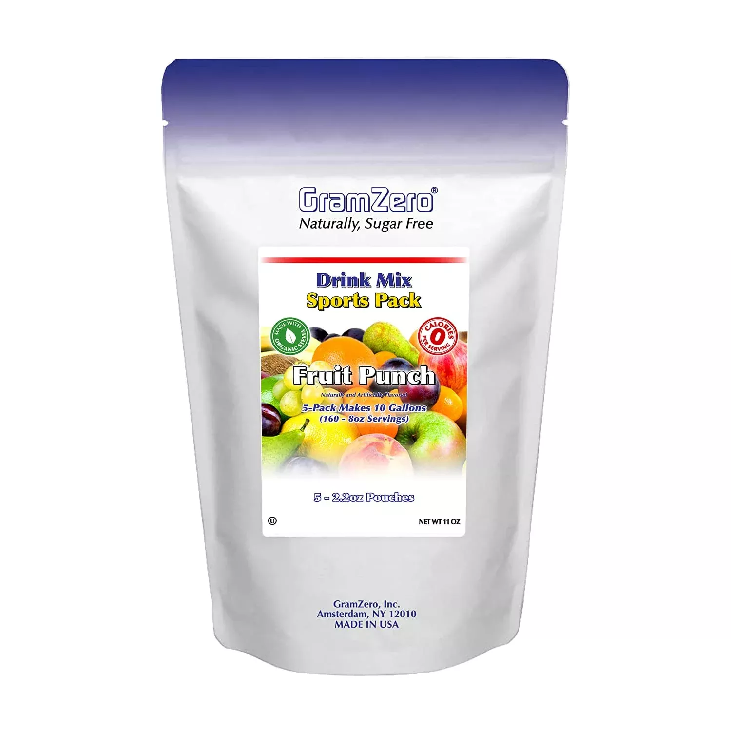 gramzero-fruit-punch-sugar-free-drink-mix-sports-pack-great-nutrition-club-loade Gramzero Fruit Punch Sugar Free Drink Mix Sports Pack, Great For Nutrition Club Loaded Teas, Zero Calorie, Stevia Sweetened