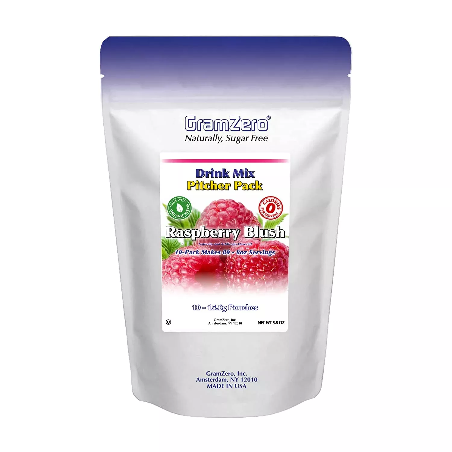 gramzero-raspberry-blush-sugar-free-drink-mix-pitcher-pack-great-nutrition-club- Gramzero Raspberry Blush, Sugar Free Drink Mix, Pitcher Pack, Great For Nutrition Club Loaded Tea, Zero Calorie, Stevia Sweetene