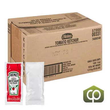 heinz-ketchup-packet-8-ml-1000-case-2-2-lbs-canada-s-favorite-condiment Heinz Ketchup Packet 8 ML (1000/Case) - 2.2 lbs - Canada's Favorite Condiment